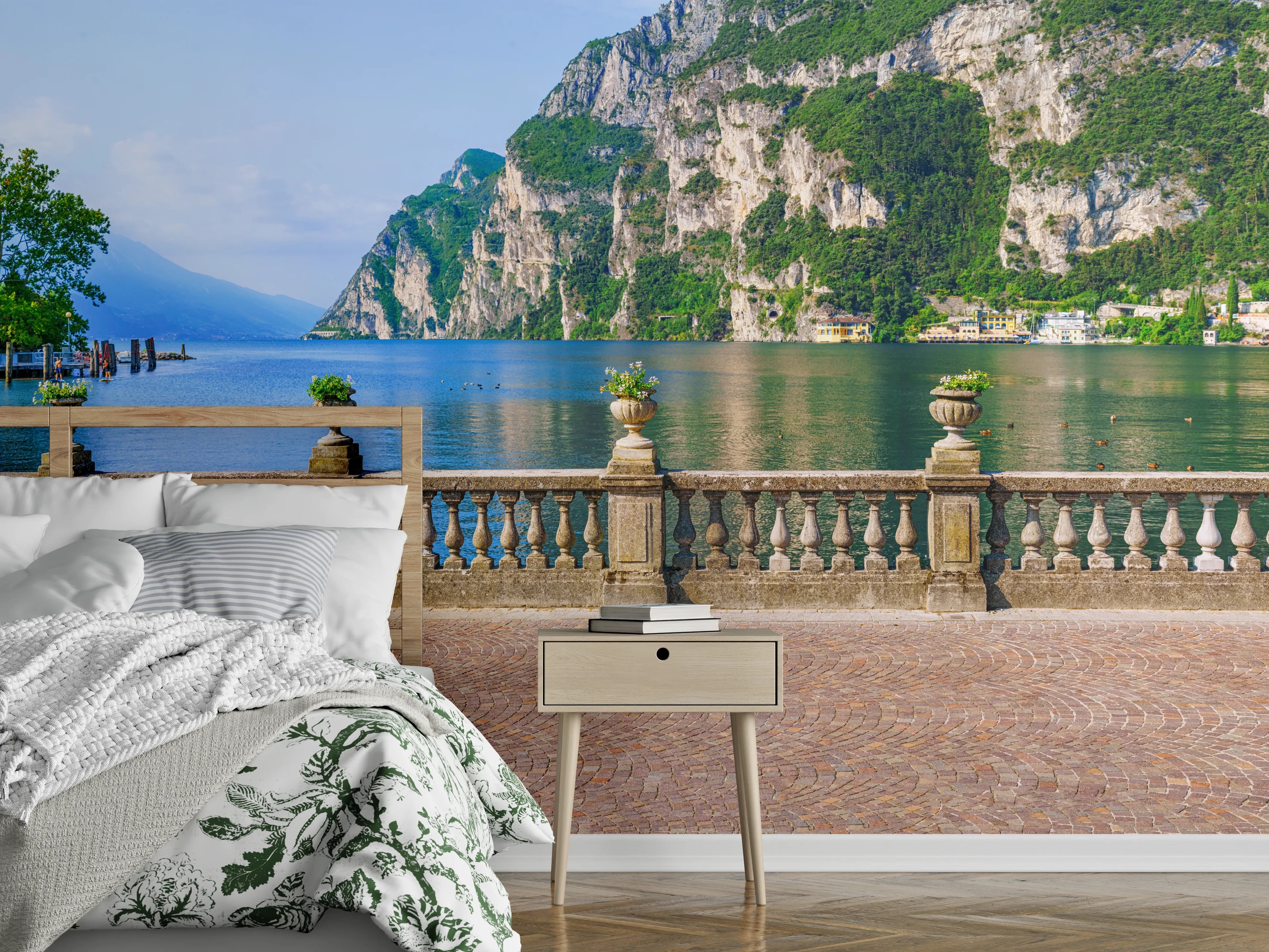 Wandverkleidung Schlafzimmer - Italien Riva del Garda See