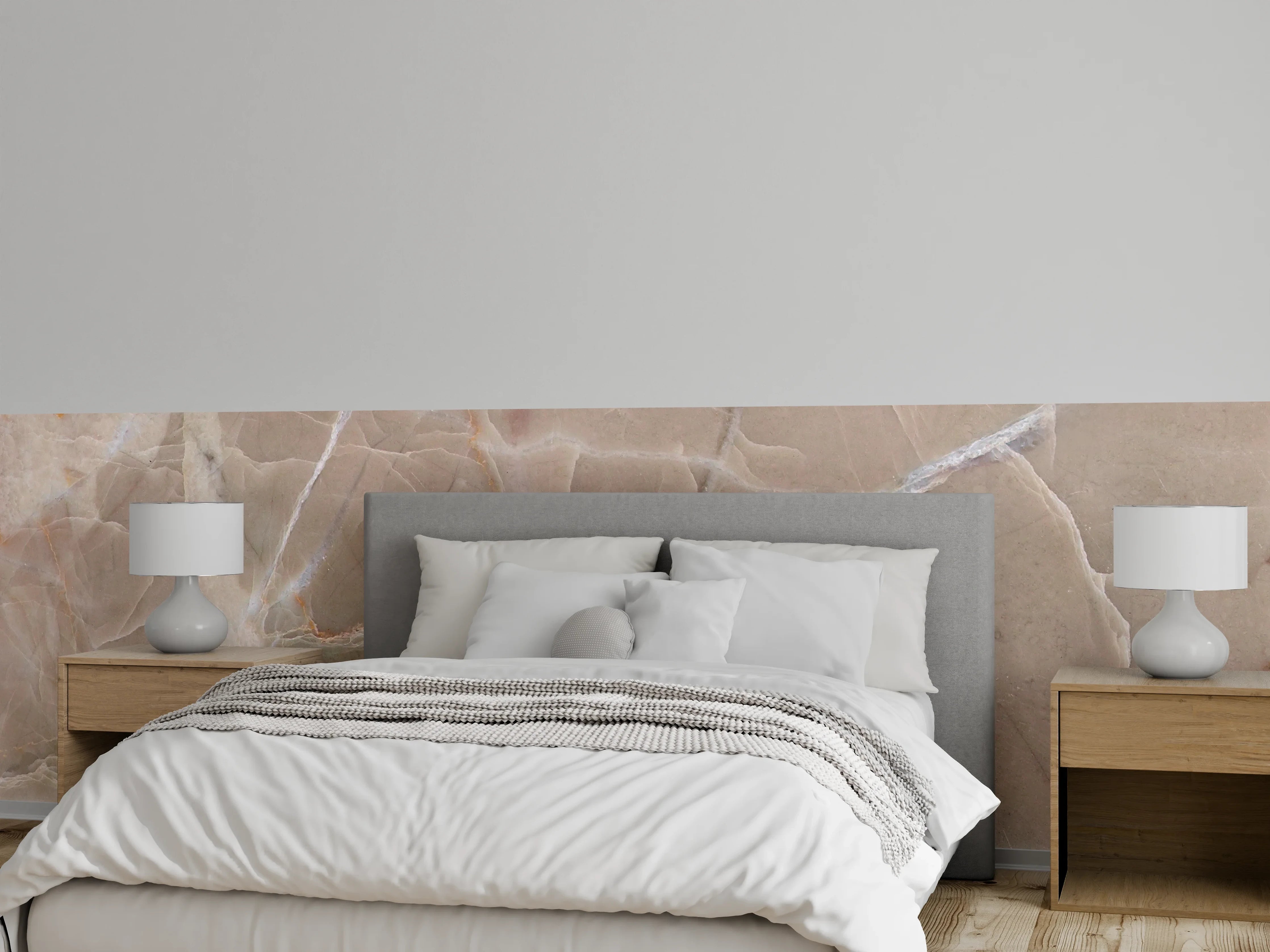 Wandverkleidung Schlafzimmer - Italienische Marmor Textur