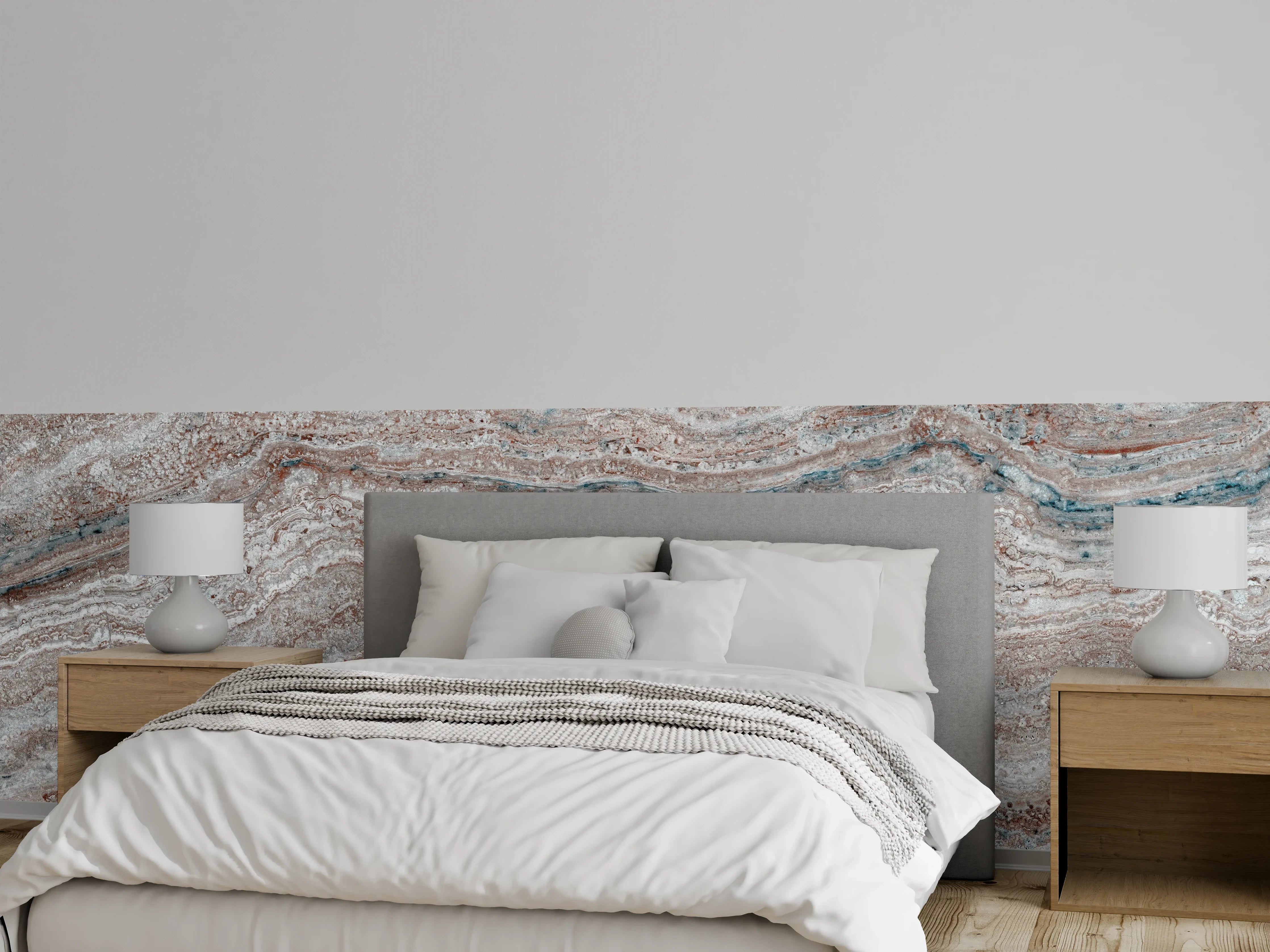 Wandverkleidung Schlafzimmer - Italienischer Marmor Hintergrund