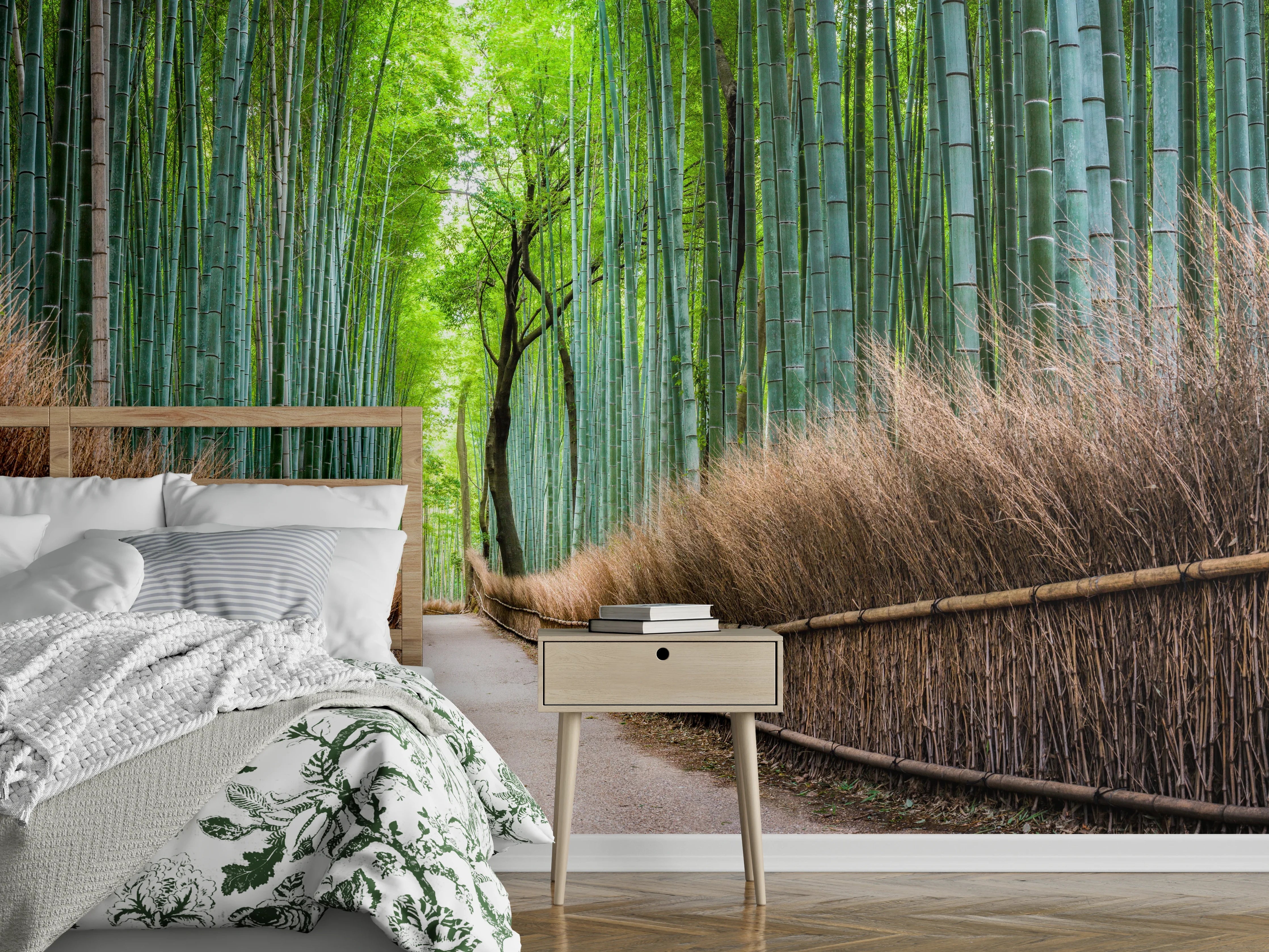Wandverkleidung Schlafzimmer - Japanischer Bambuswald in Arashiyama