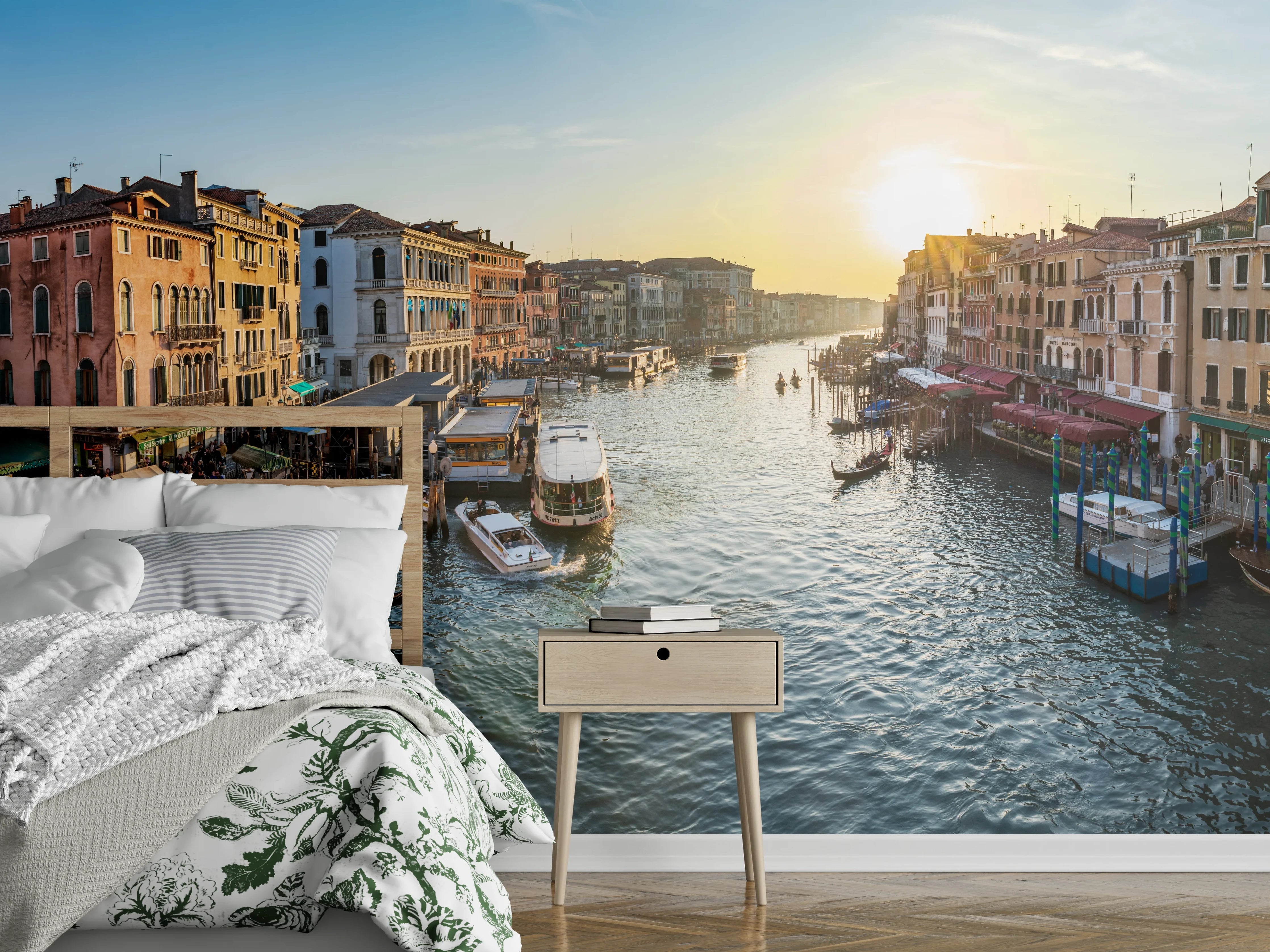 Wandverkleidung Schlafzimmer - Kanäle von Venedig - Italien
