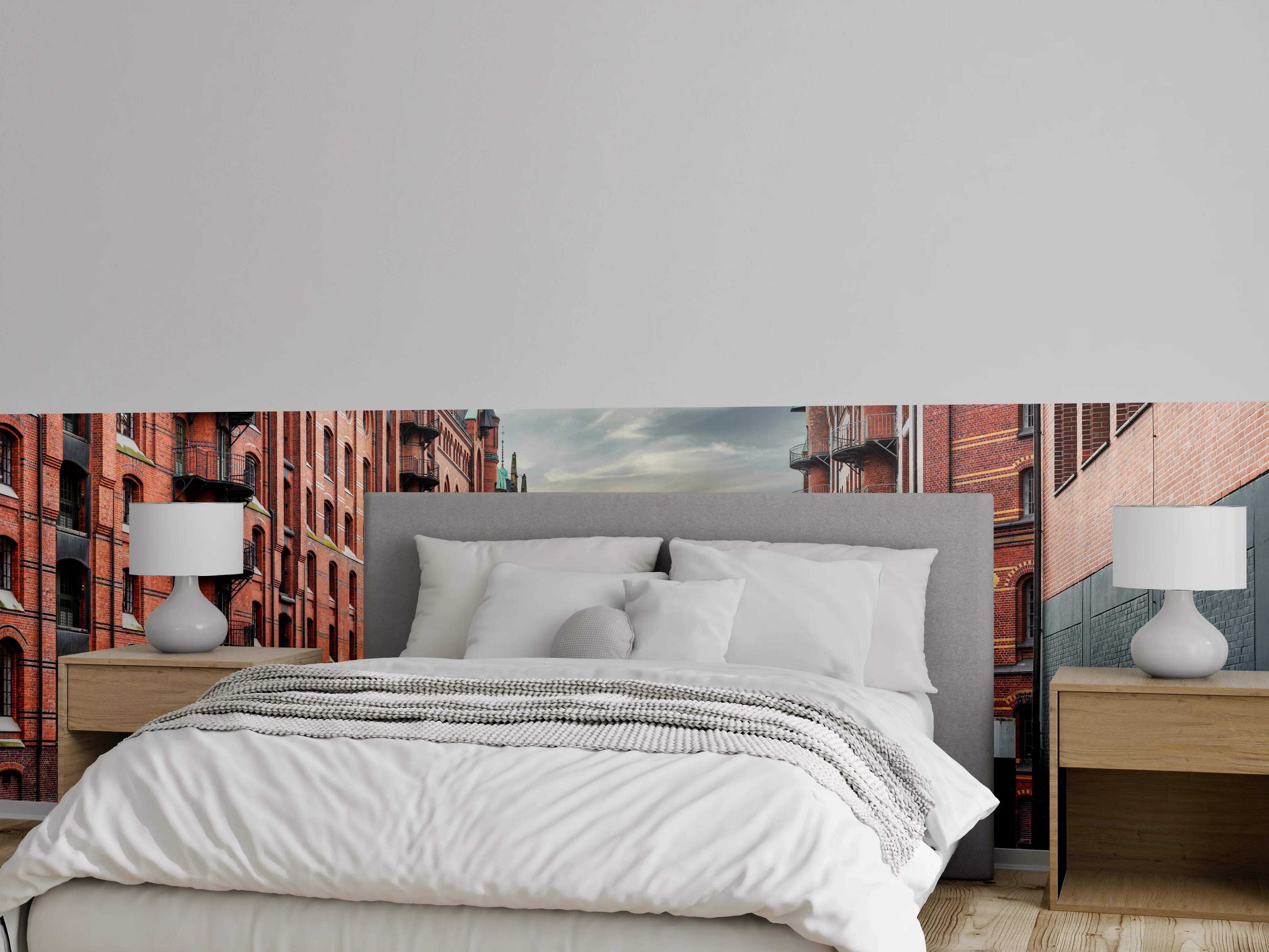 Wandverkleidung Schlafzimmer - Kanal in der alten Speicherstadt