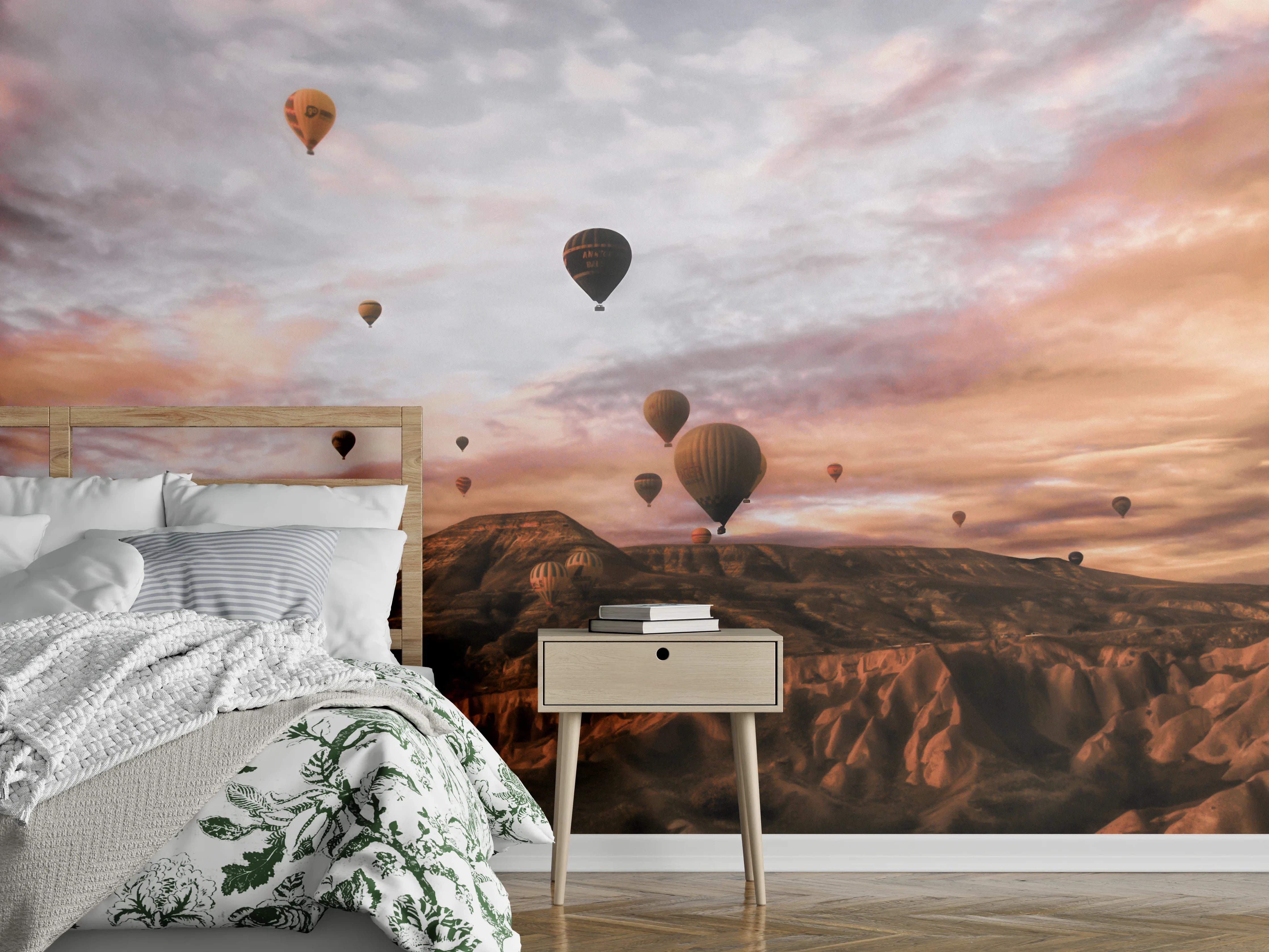 Wandverkleidung Schlafzimmer - Kappadokien - Heißluft Ballons