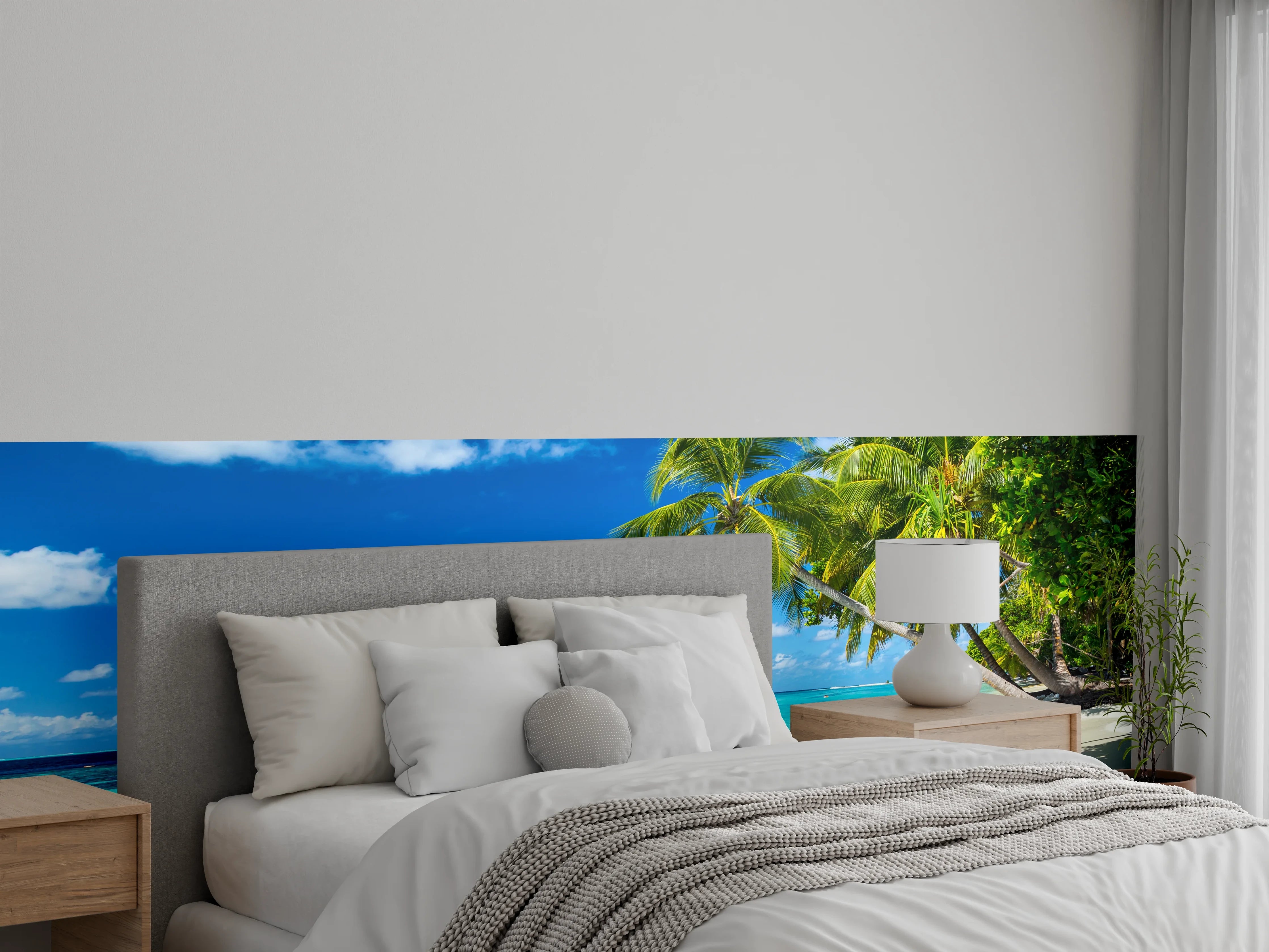 Wandverkleidung Schlafzimmer - Karibik Strand Traum-Poster