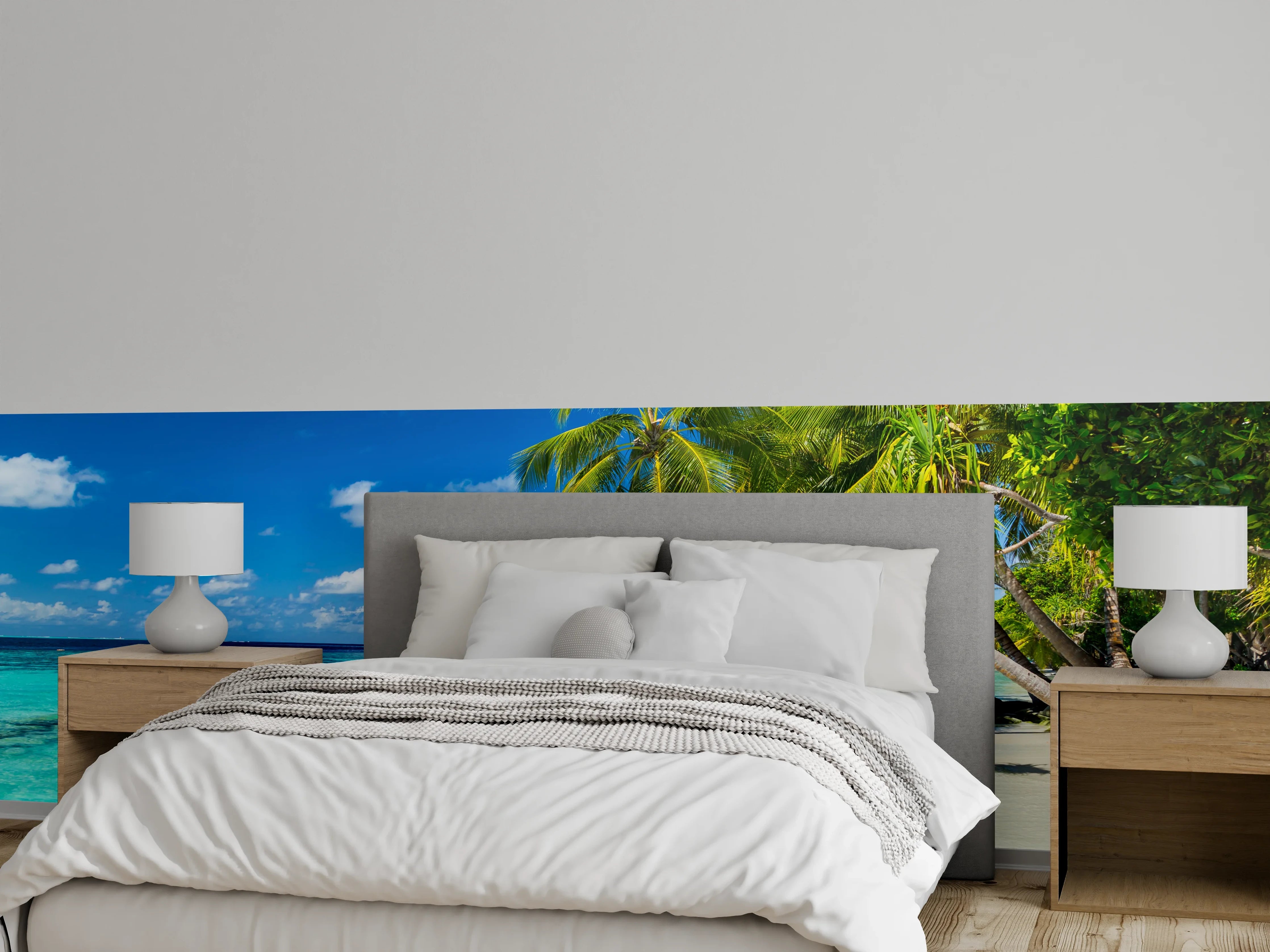 Wandverkleidung Schlafzimmer - Karibik Strand Traum-Poster