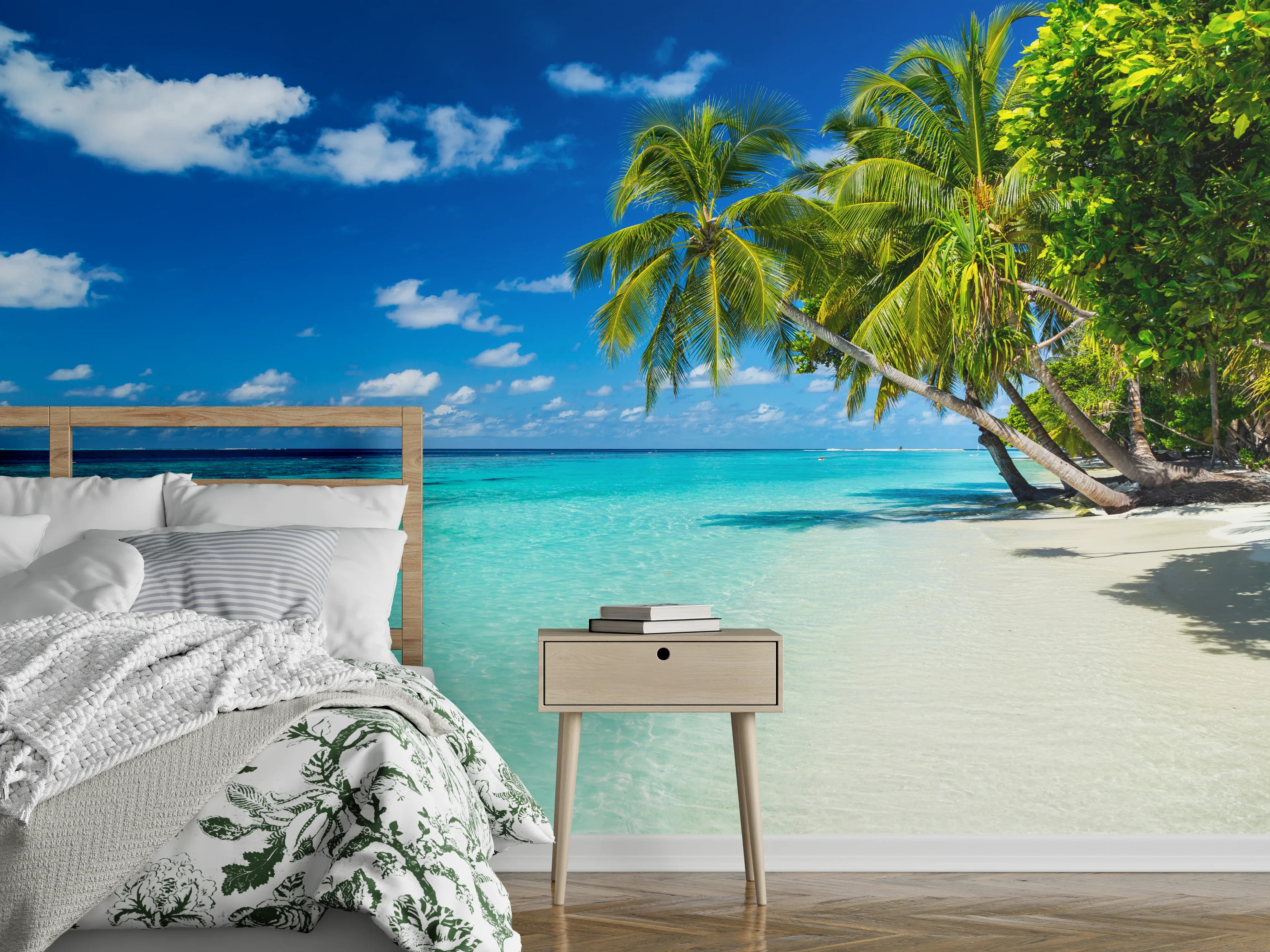 Wandverkleidung Schlafzimmer - Karibik Strand Traum-Poster