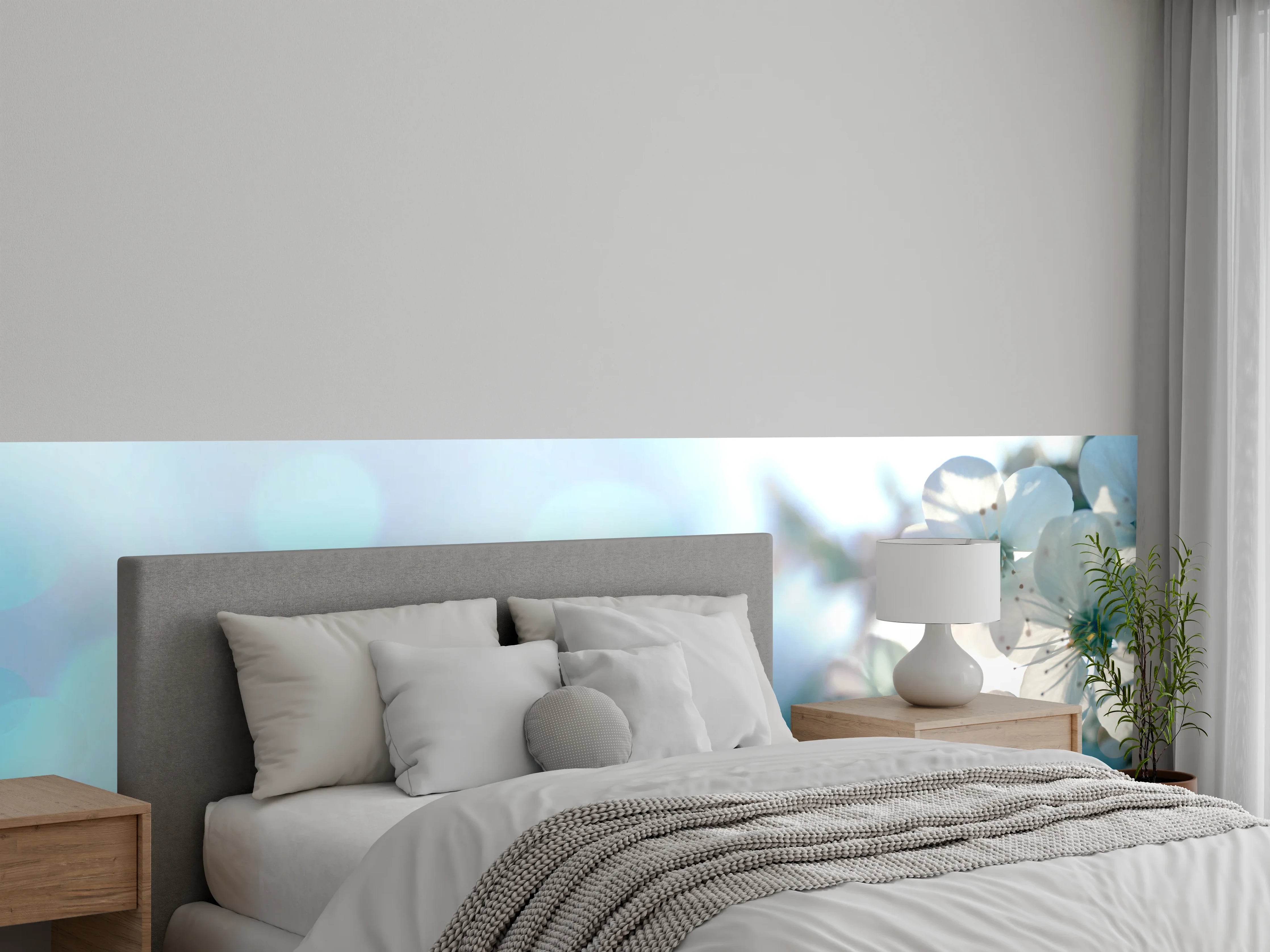 Wandverkleidung Schlafzimmer - Kirchbaum Frühlings-Blüten