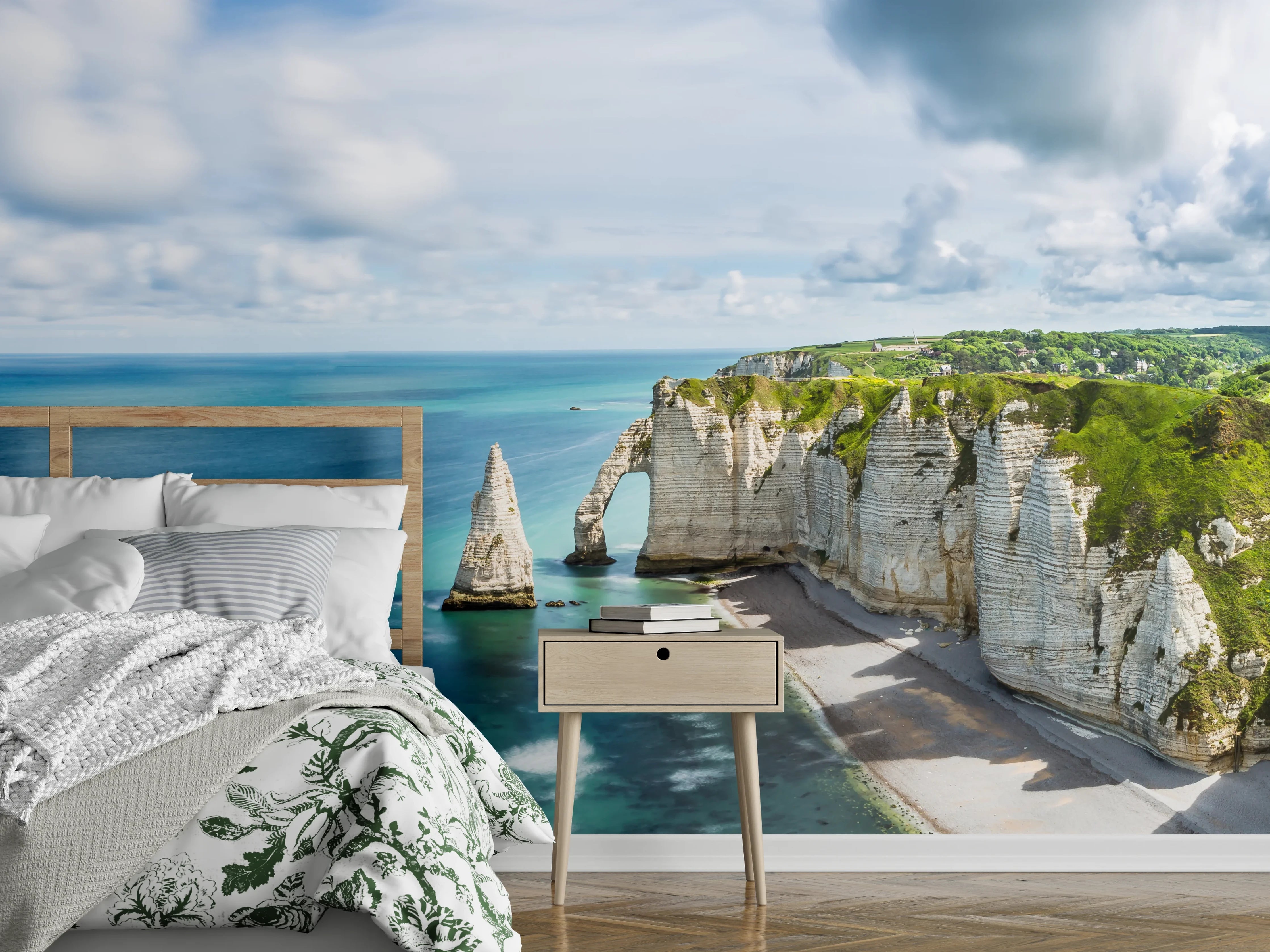 Wandverkleidung Schlafzimmer - Klippen und Meer – Naturlandschaft