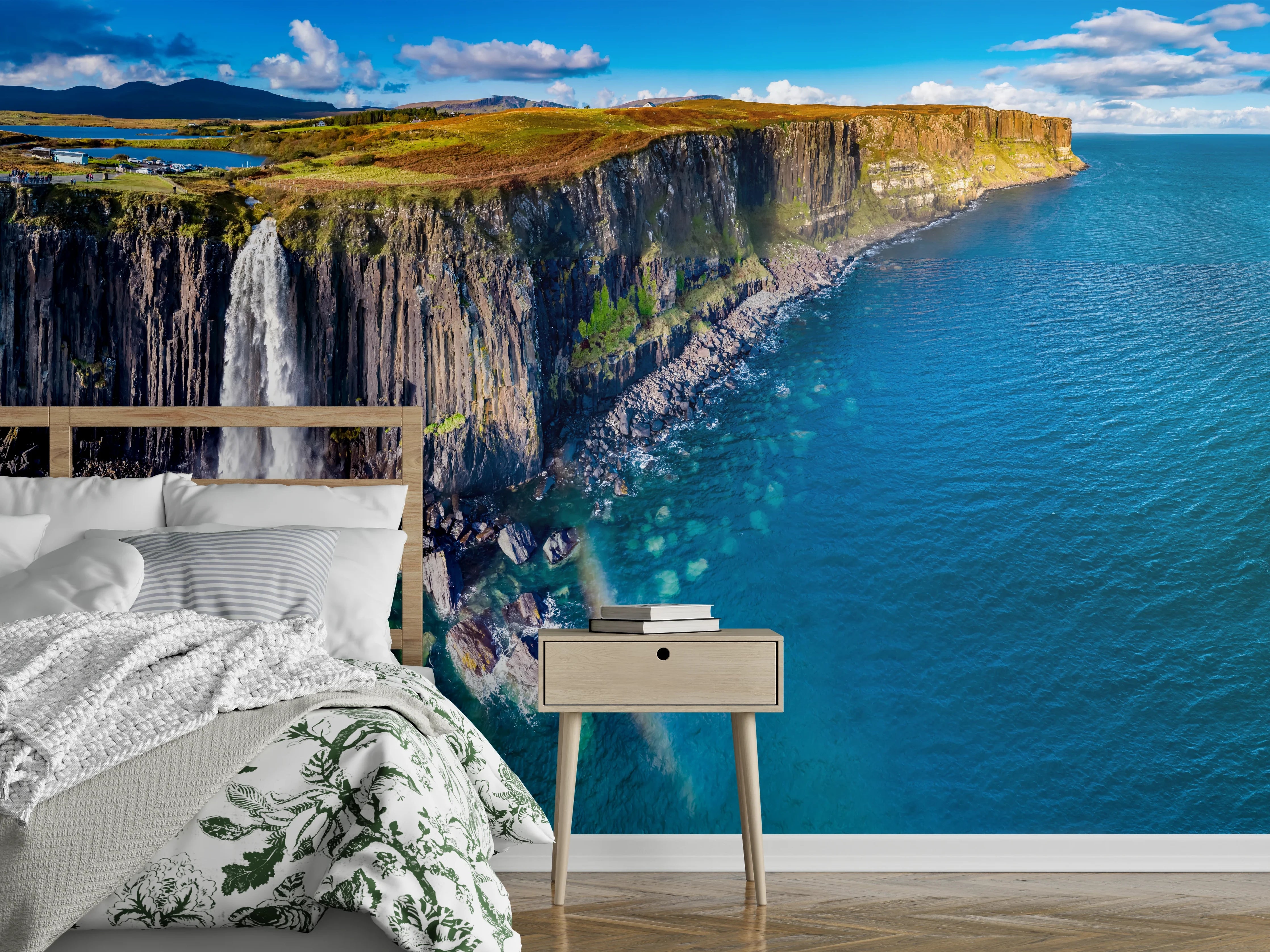 Wandverkleidung Schlafzimmer - Klippen von Staffin - Schottland