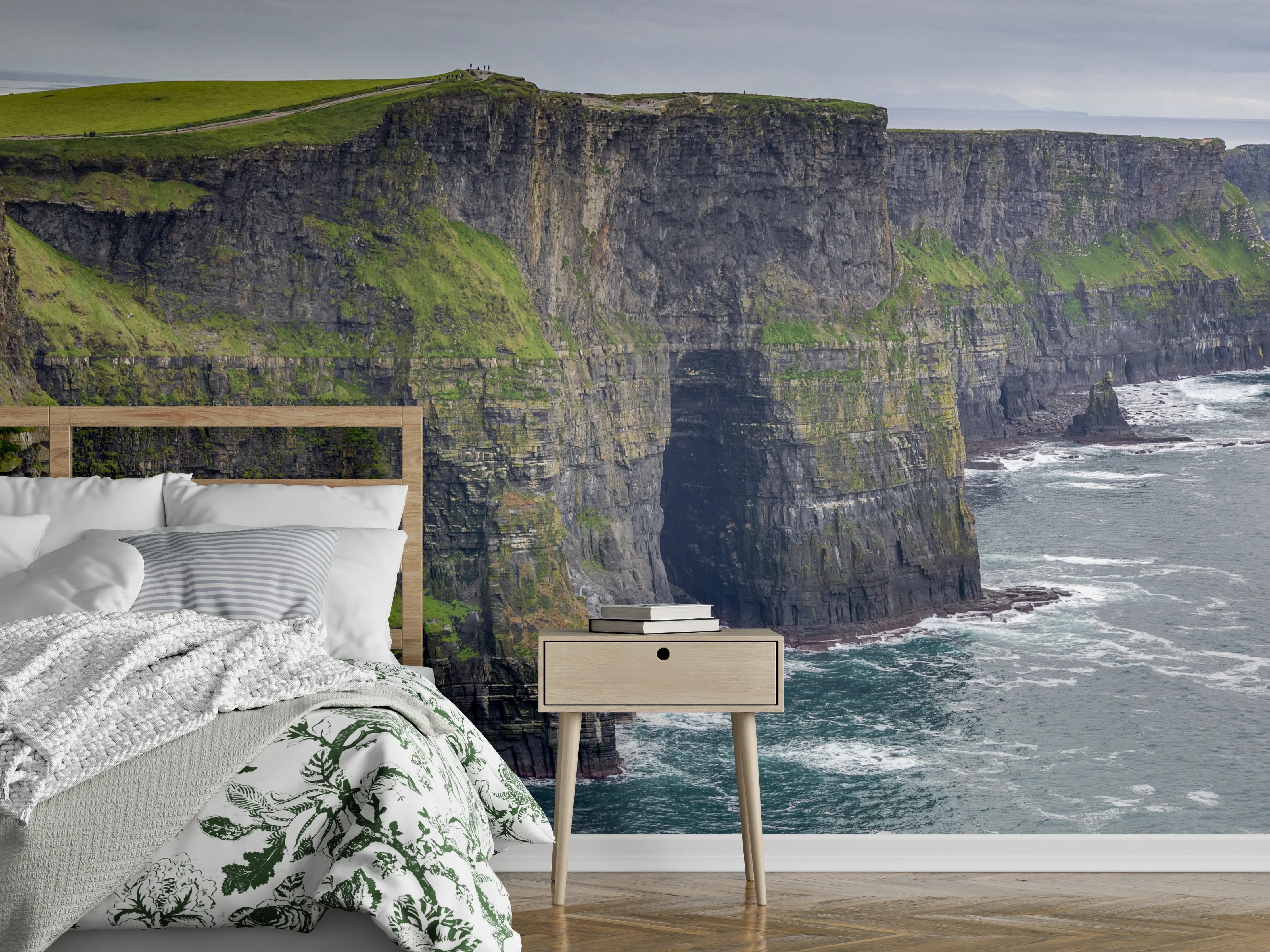 Wandverkleidung Schlafzimmer - Klippenküste Irland Landschaftsfotografie