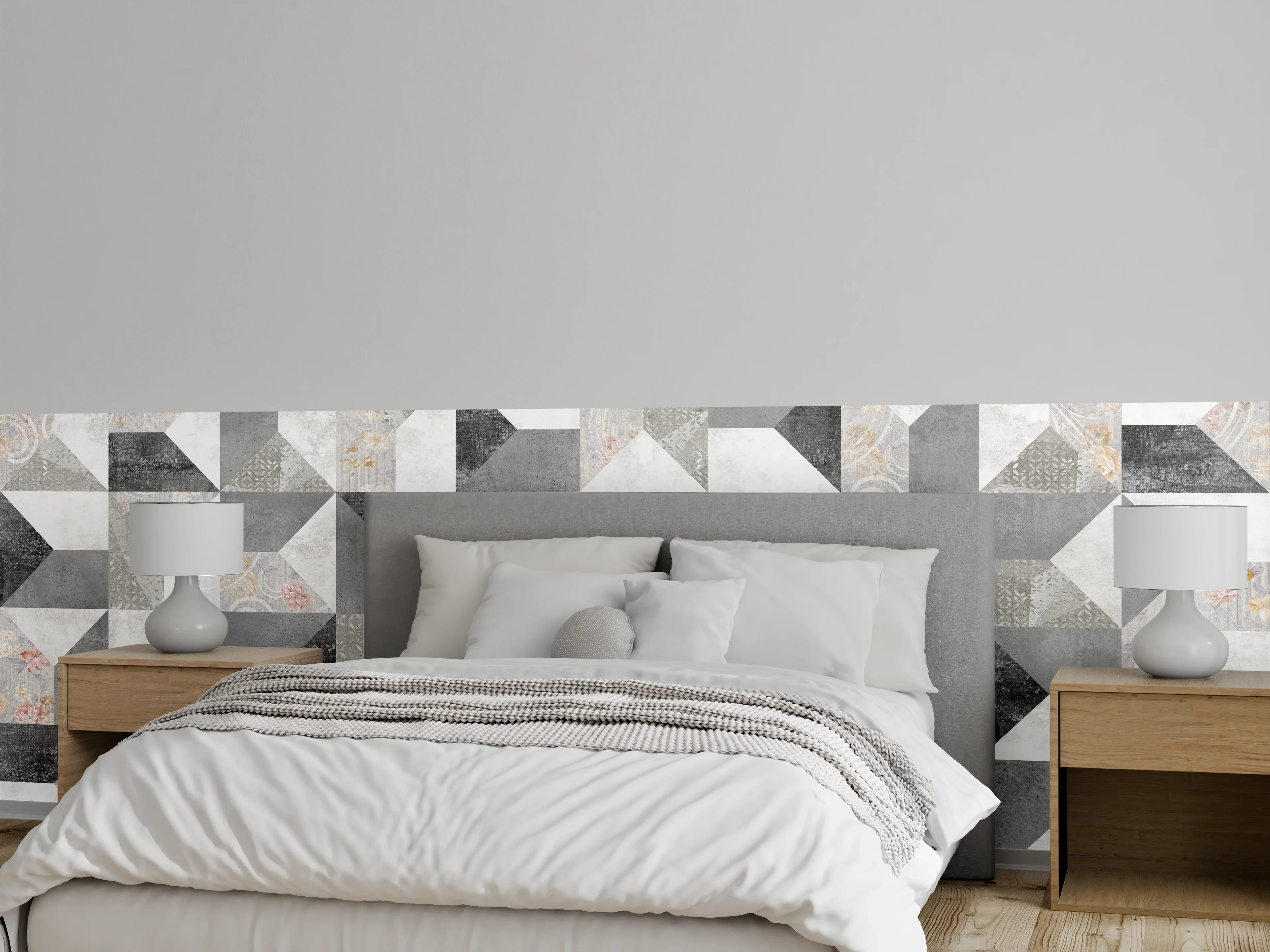 Wandverkleidung Schlafzimmer - Kreatives Fliesenmuster