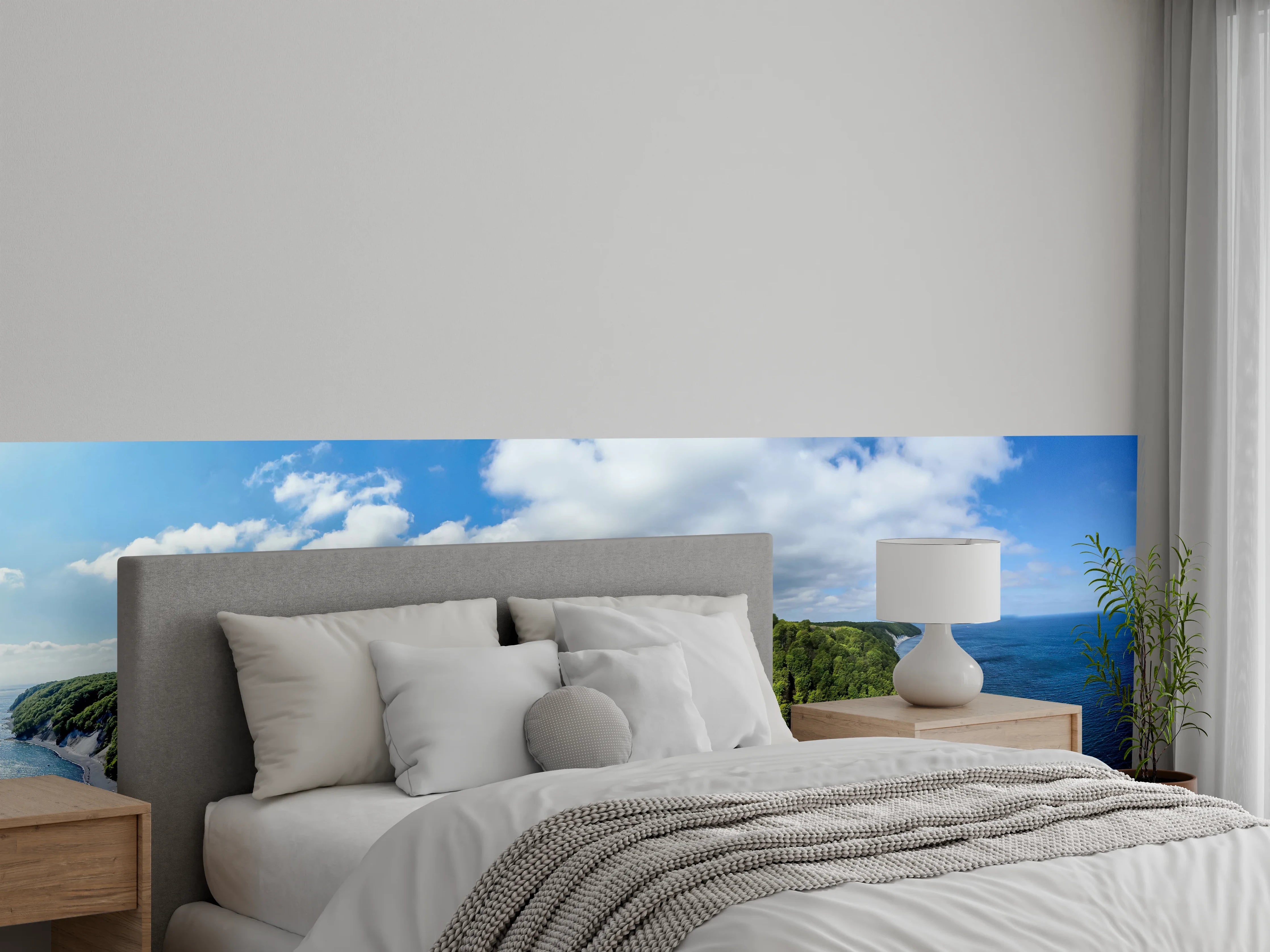 Wandverkleidung Schlafzimmer - Kreidefelsen Rügen Meerblick Panorama