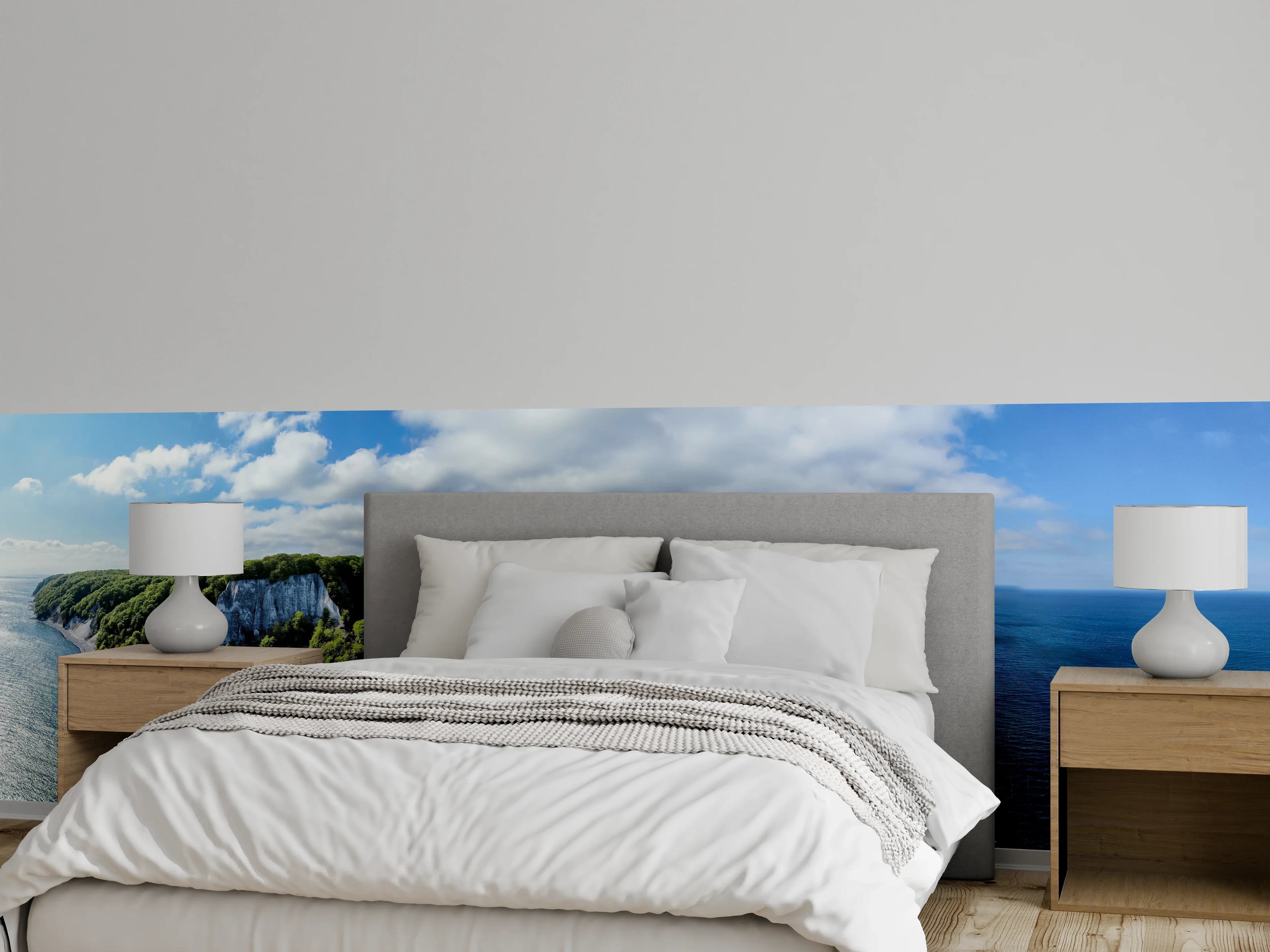 Wandverkleidung Schlafzimmer - Kreidefelsen Rügen Meerblick Panorama