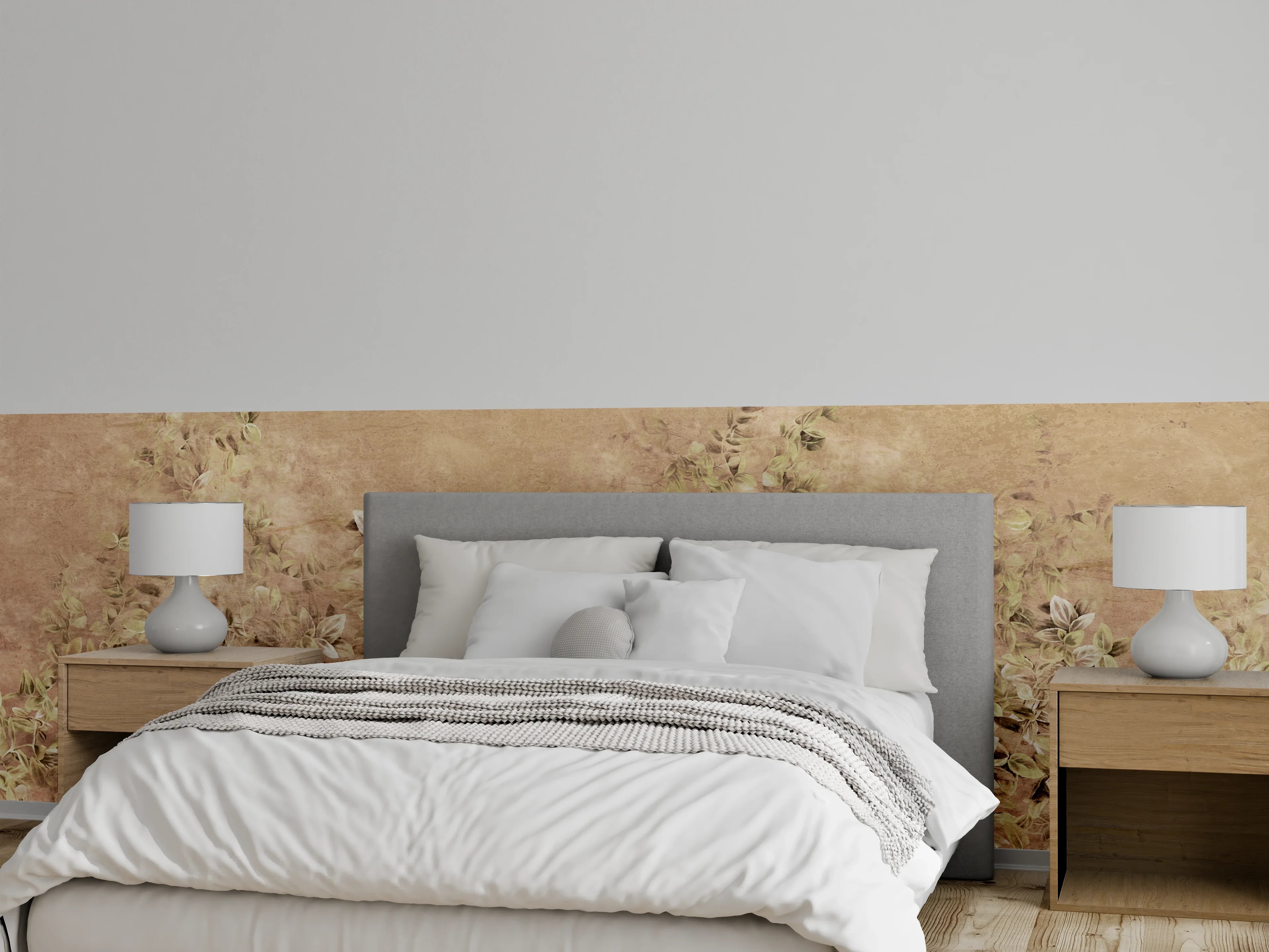 Wandverkleidung Schlafzimmer - Kunstgemälde - Vintage 