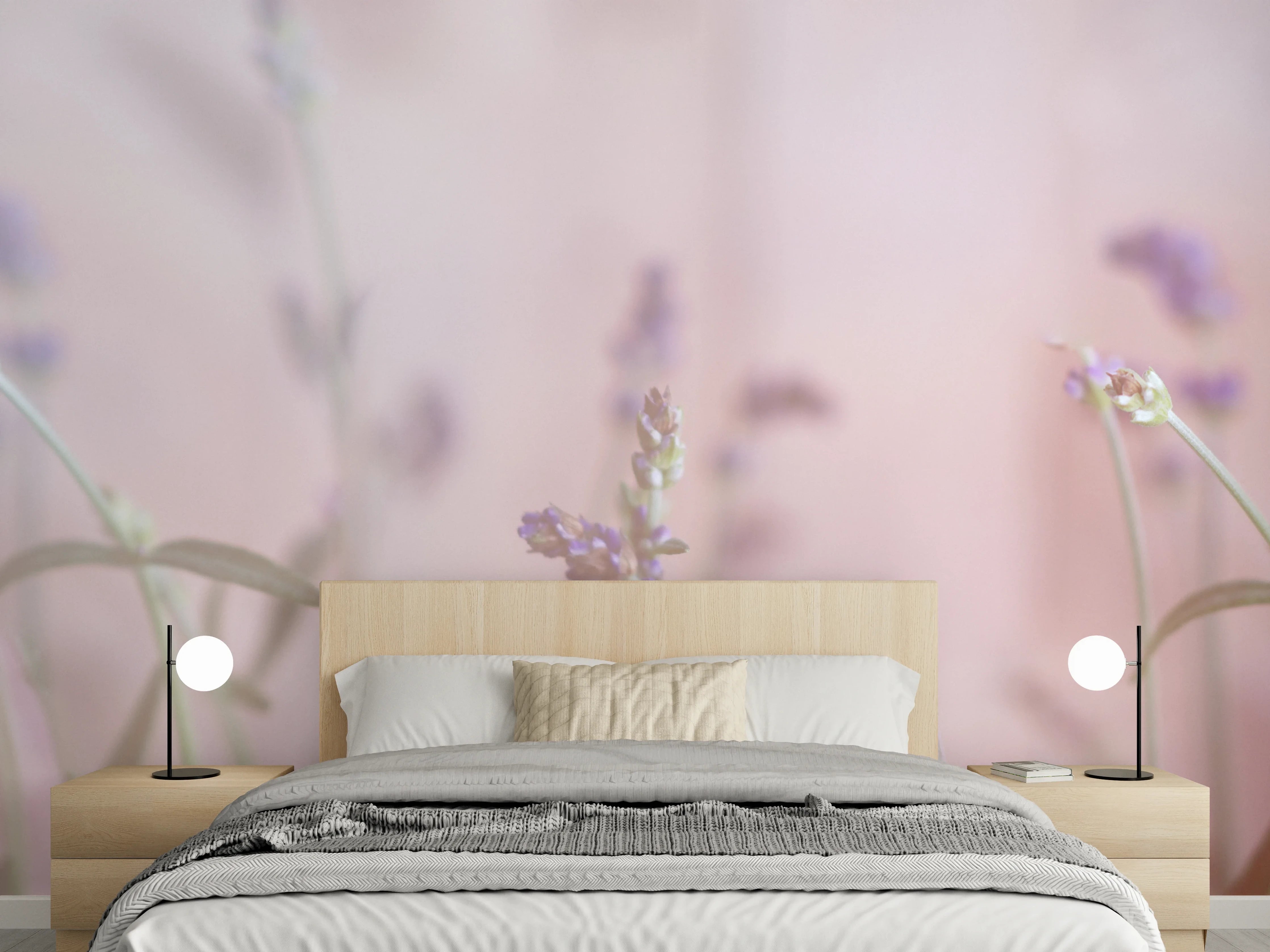 Wandverkleidung Schlafzimmer - Lavendel