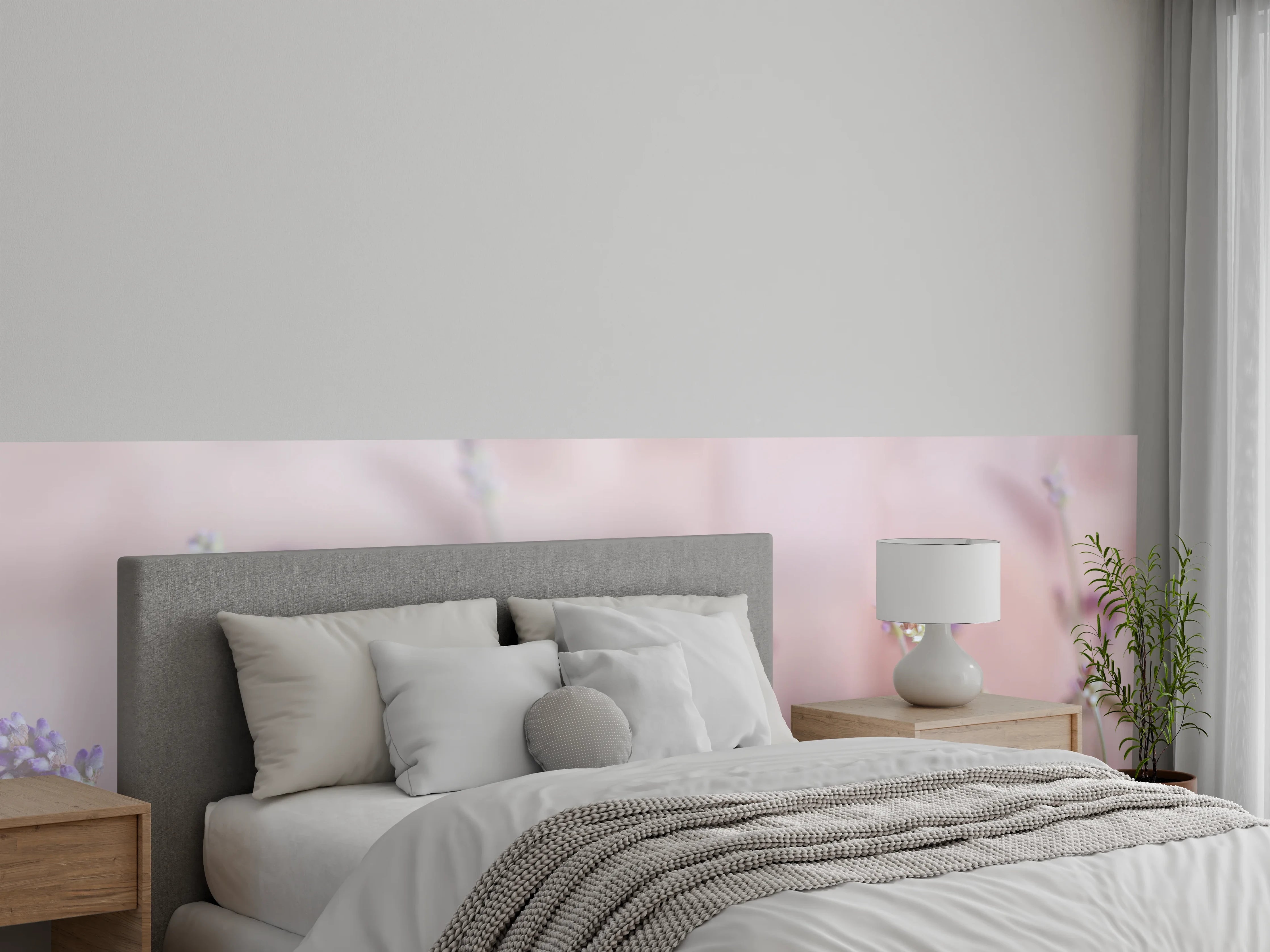 Wandverkleidung Schlafzimmer - Lavendel