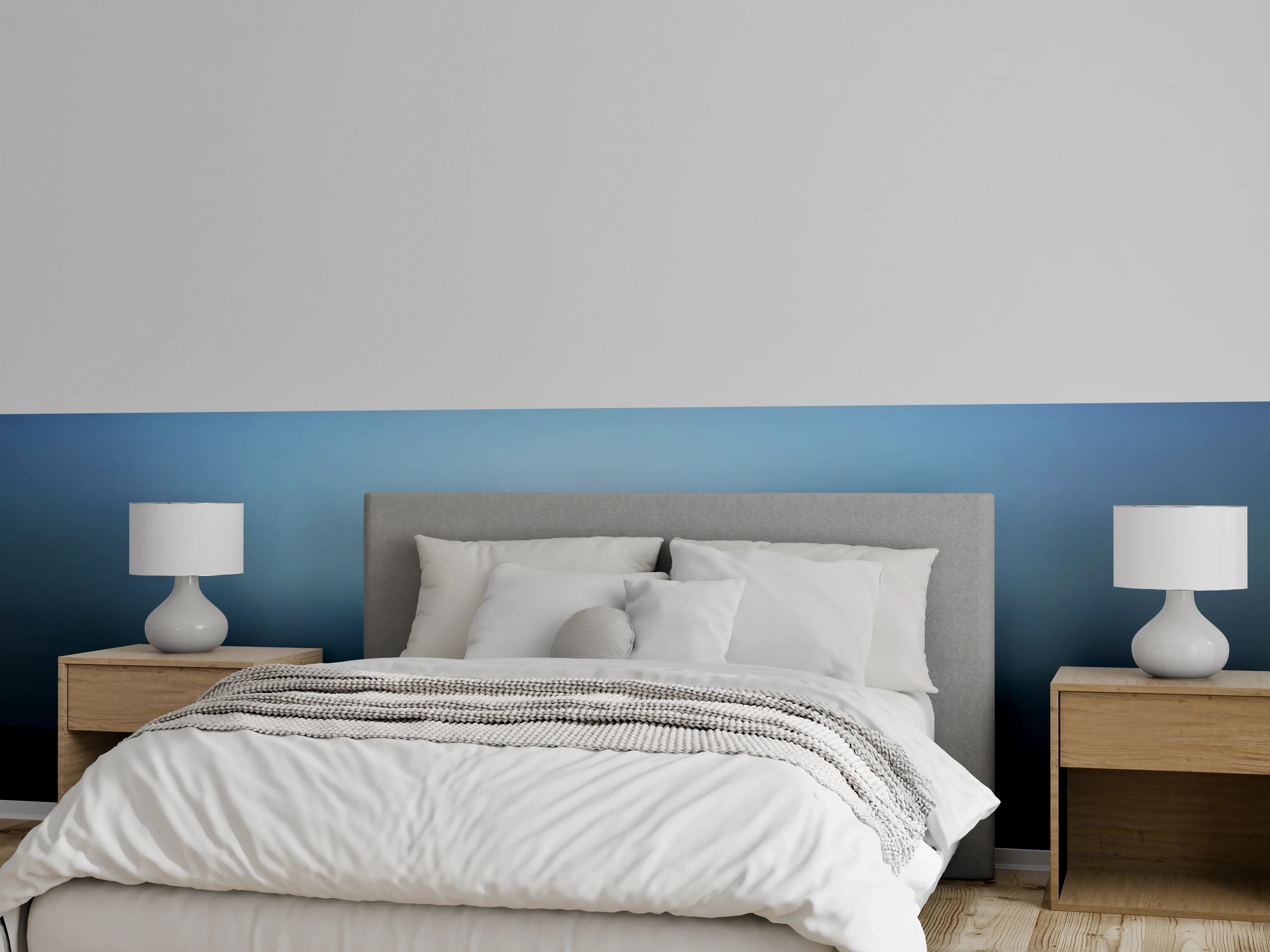 Wandverkleidung Schlafzimmer - Leuchtturm bei Nacht am Meer