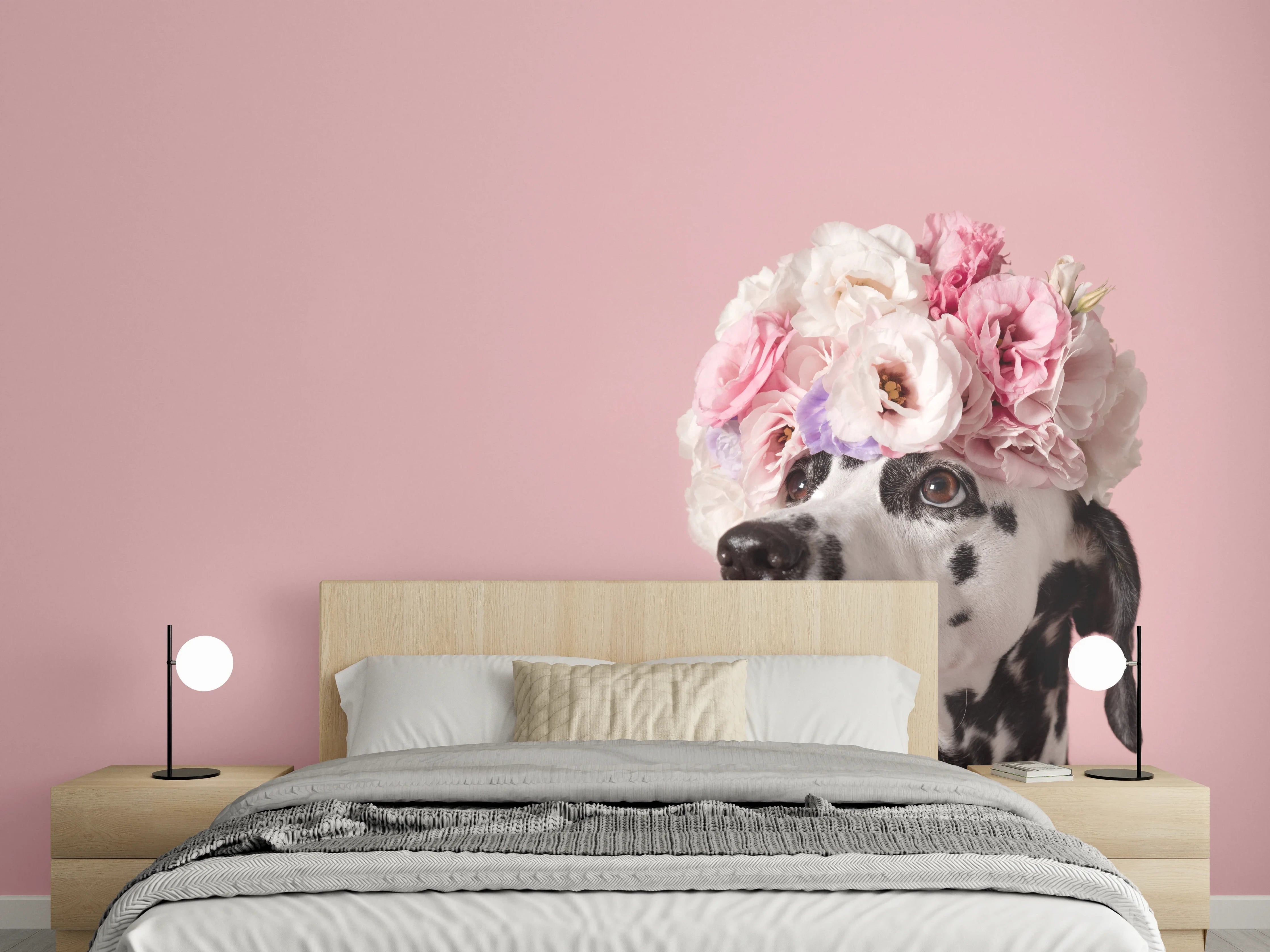 Wandverkleidung Schlafzimmer - Liebenswerter Dalmatiner Hund