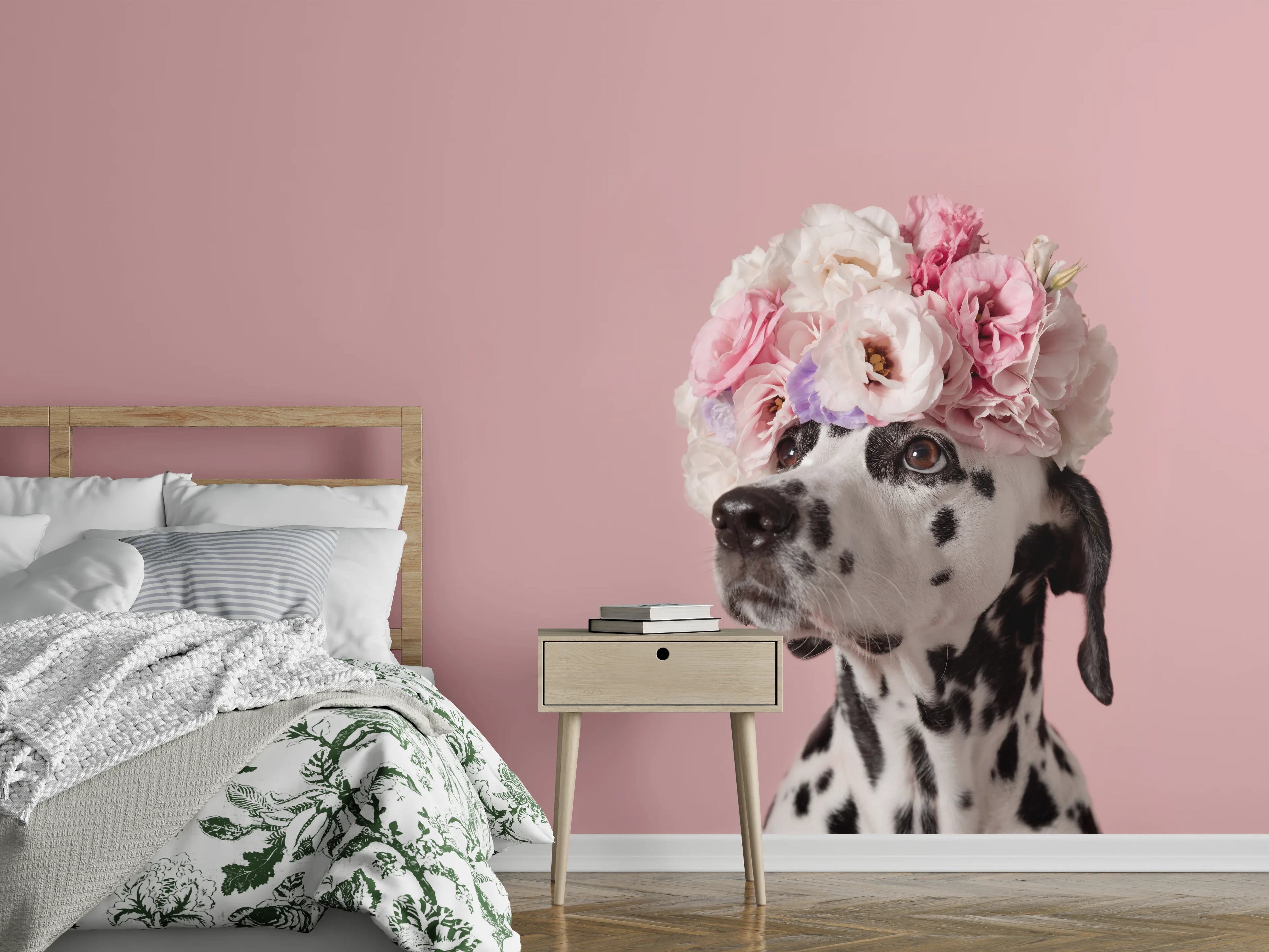 Wandverkleidung Schlafzimmer - Liebenswerter Dalmatiner Hund