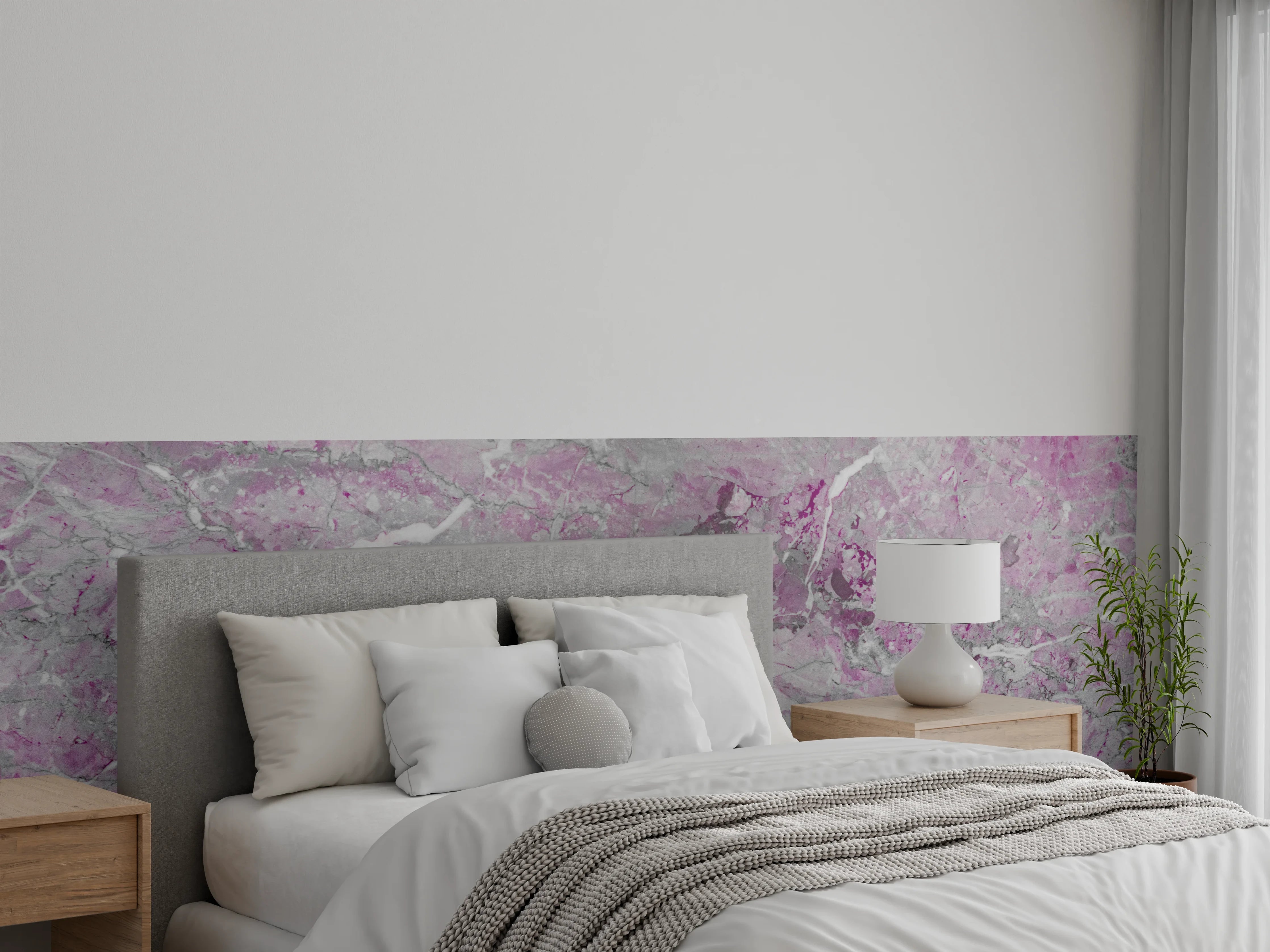 Wandverkleidung Schlafzimmer - Lila fleckige Marmor Hintergrund