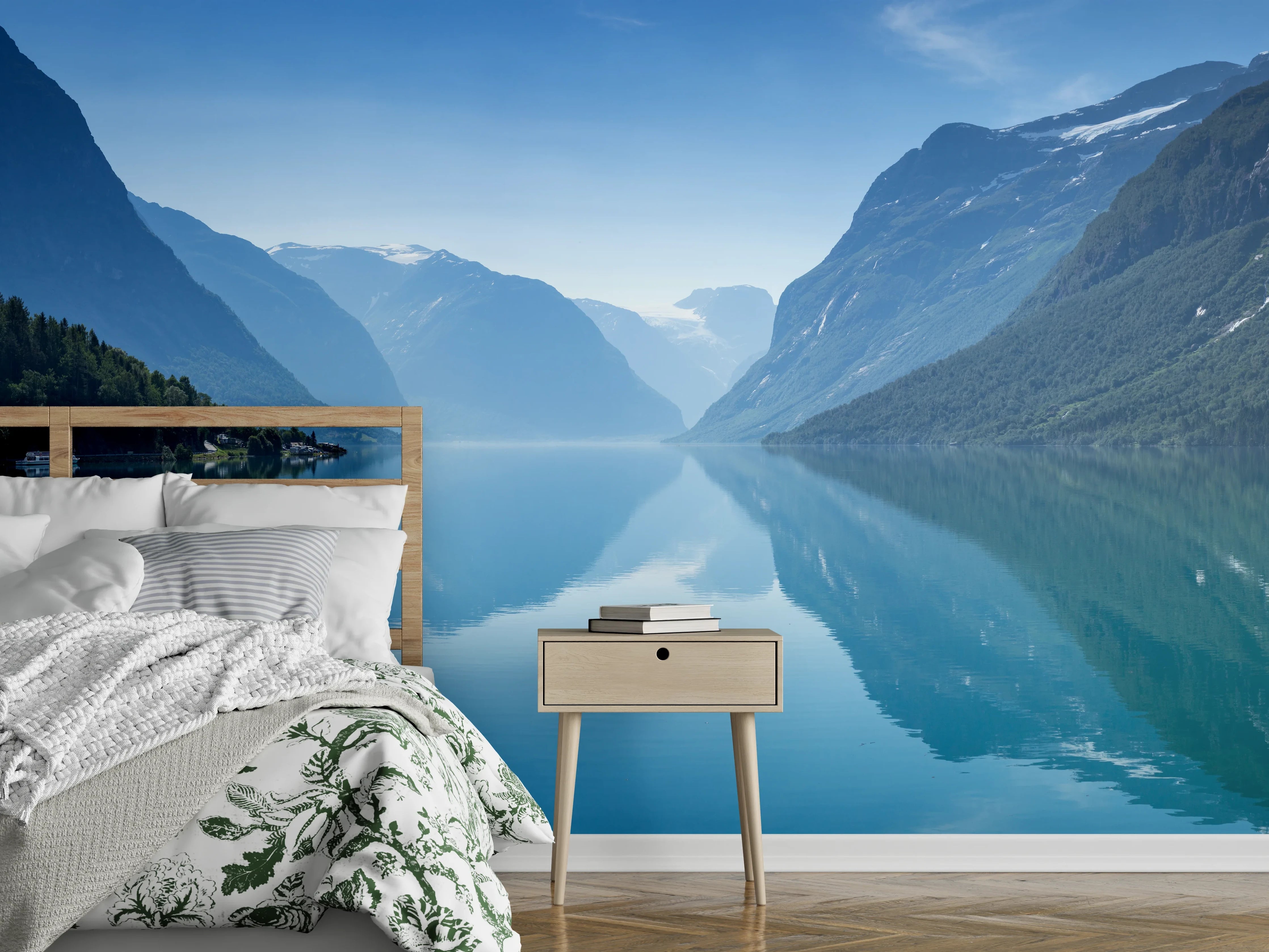 Wandverkleidung Schlafzimmer - Lovatnet See - Norwegen