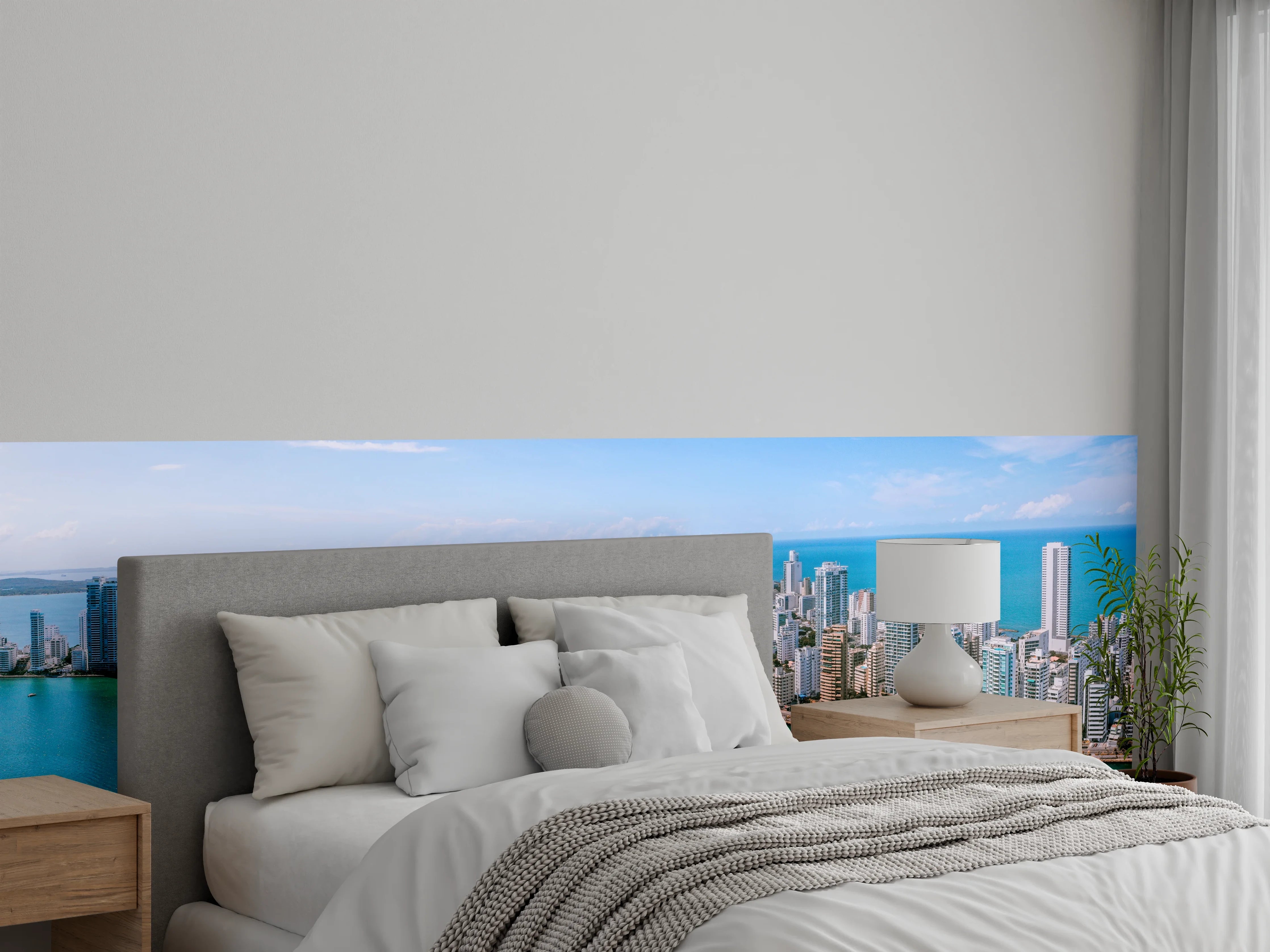 Wandverkleidung Schlafzimmer - Luftaufnahme von Cartagena Bocagrande