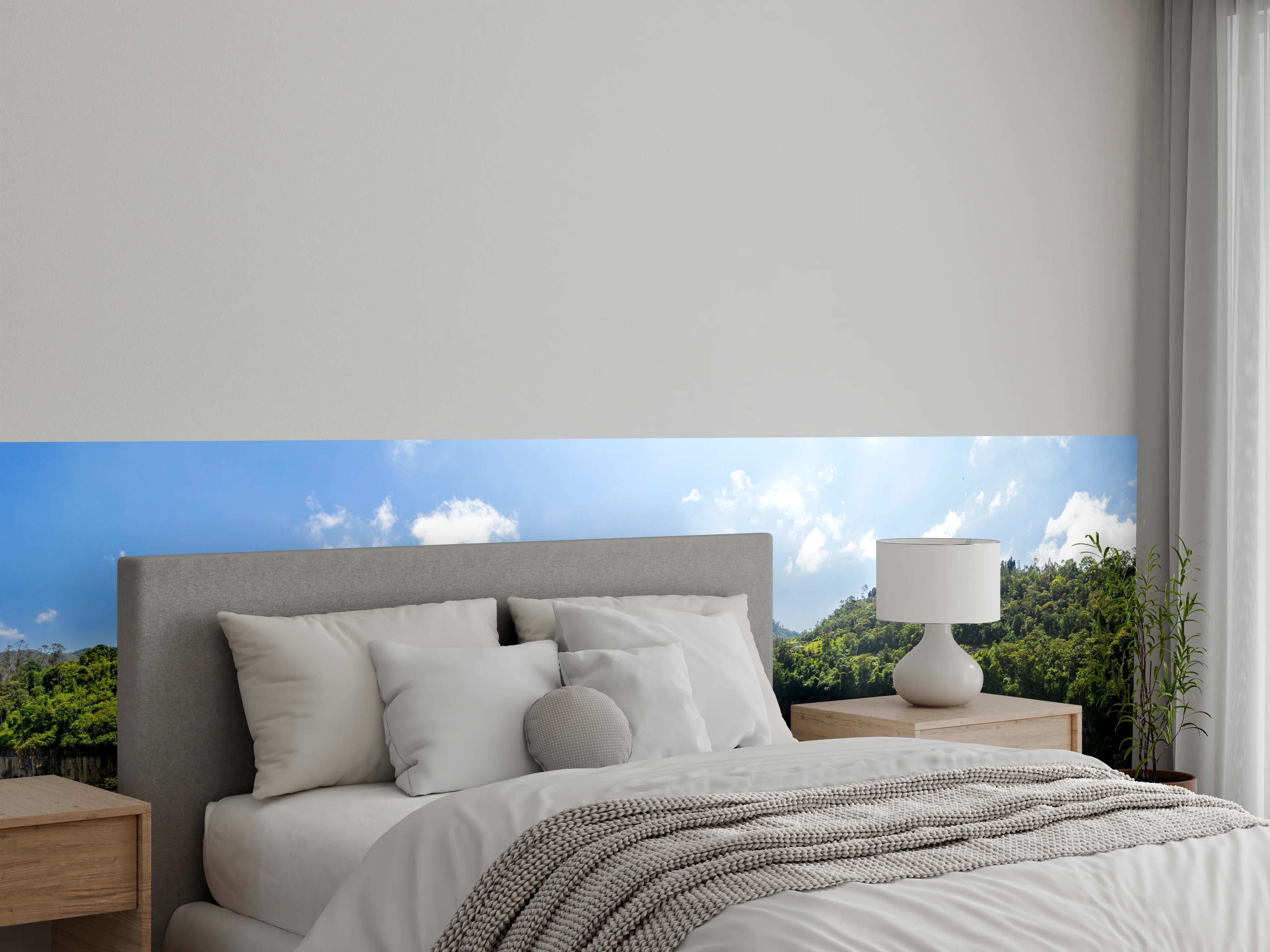 Wandverkleidung Schlafzimmer - Luftaufnahme von El Salto de Tequendama