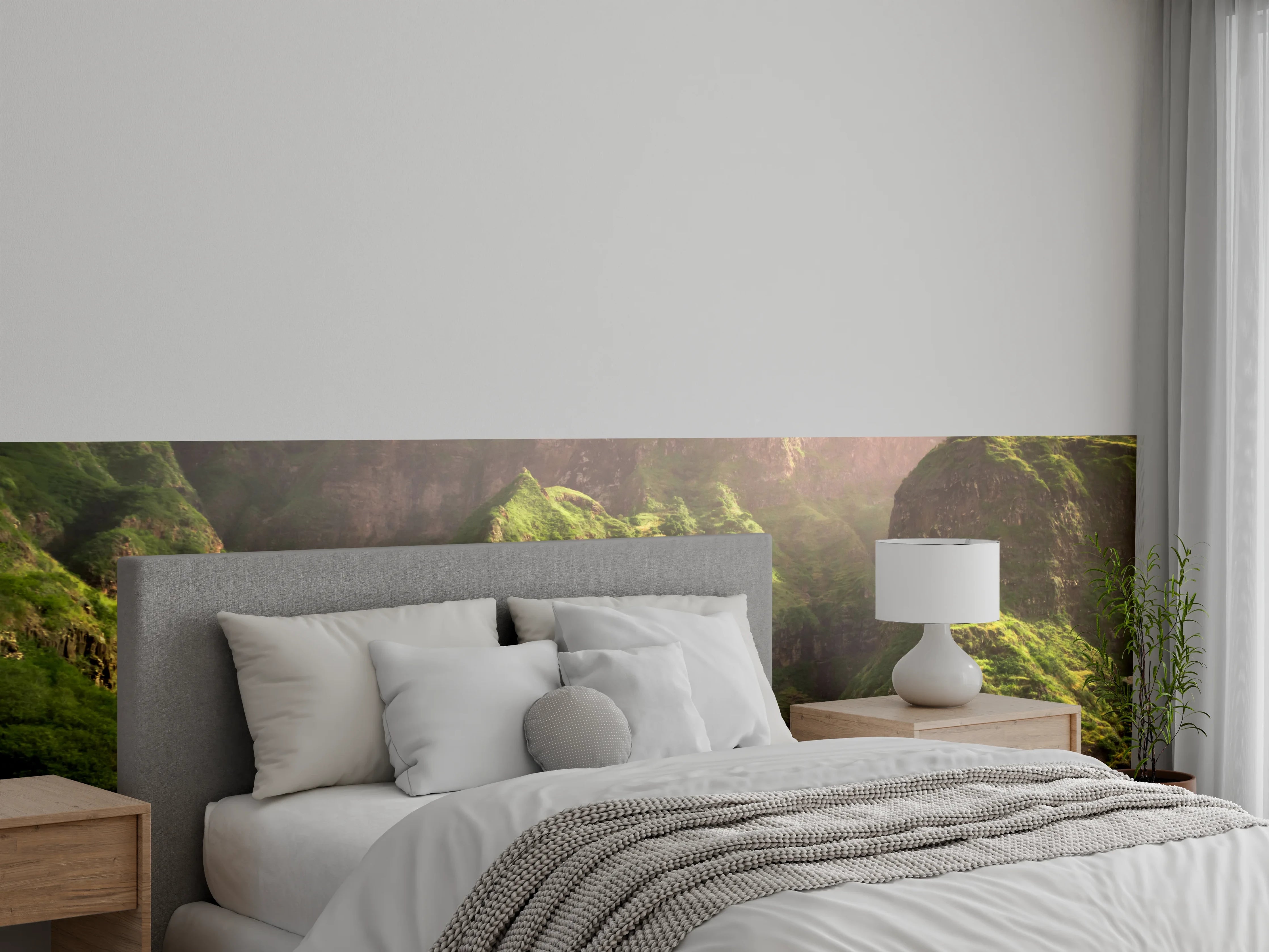 Wandverkleidung Schlafzimmer - Luftaufnahme von Fontainhas - Kabo Verde