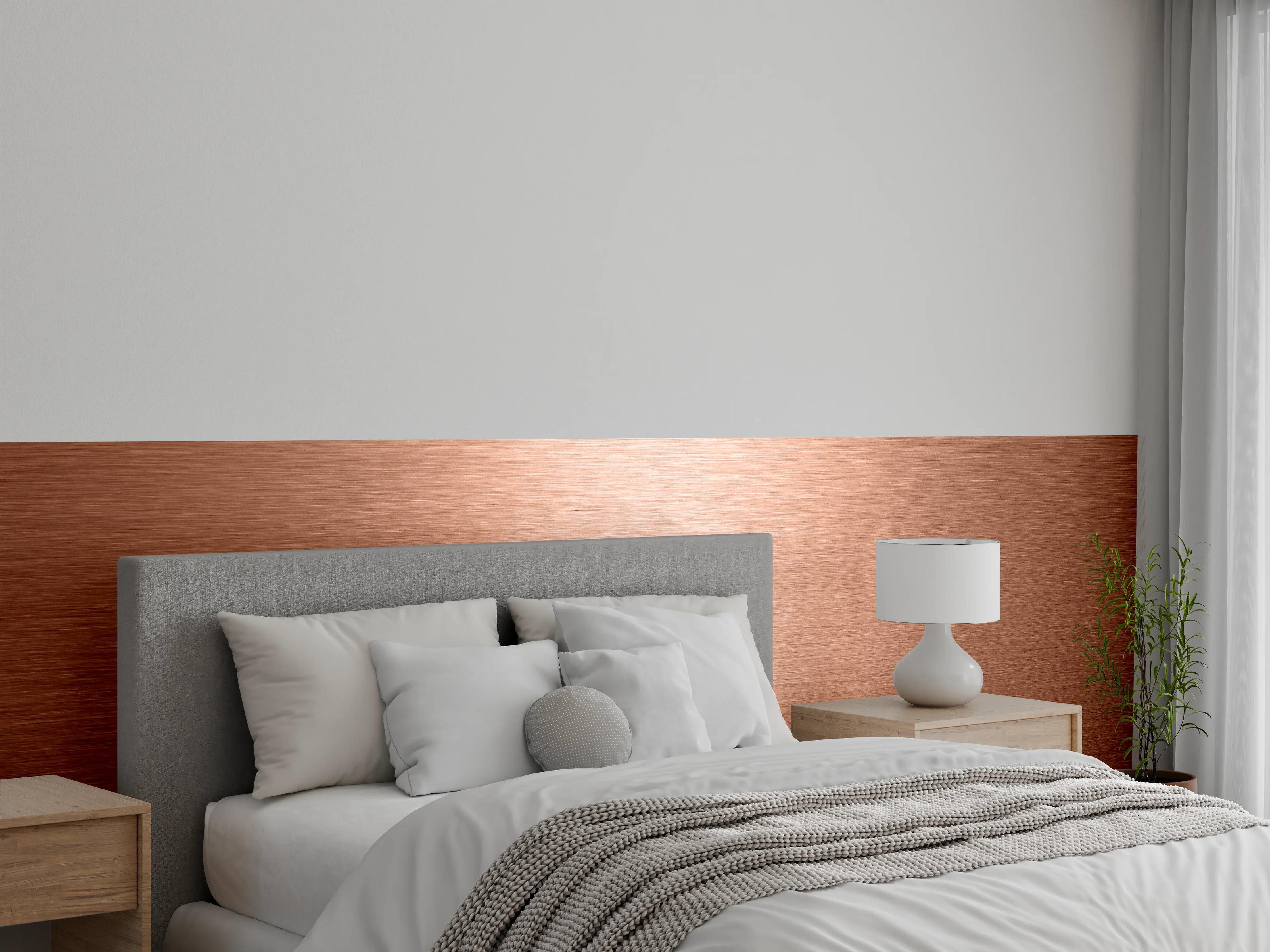 Wandverkleidung Schlafzimmer - Luxus-Weigrau-Marmor-Textur