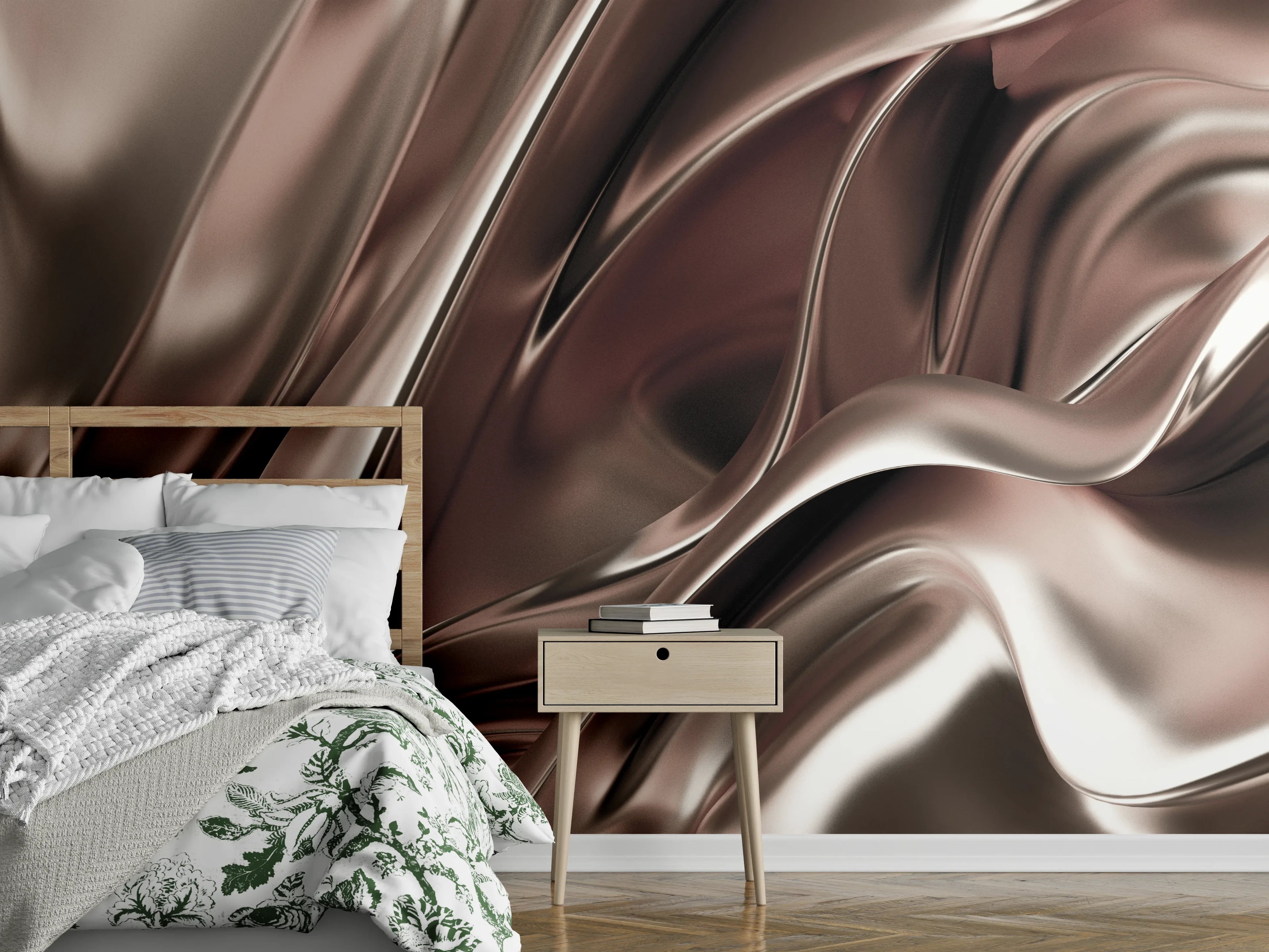 Wandverkleidung Schlafzimmer - Luxus-Weiße Marmor-Textur mit Grautönen