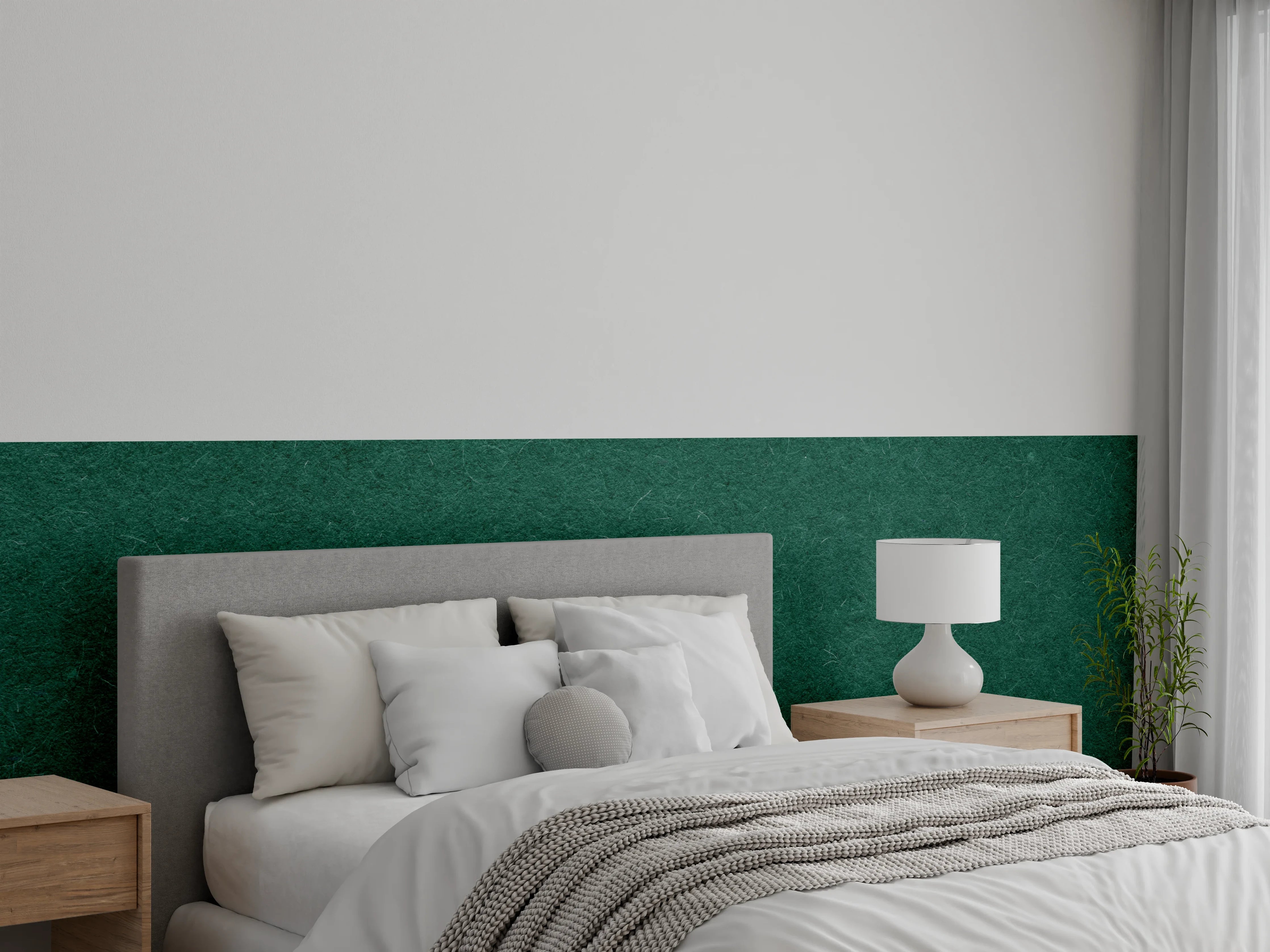 Wandverkleidung Schlafzimmer - Luxus-Weiße Textur mit subtilen Variationen