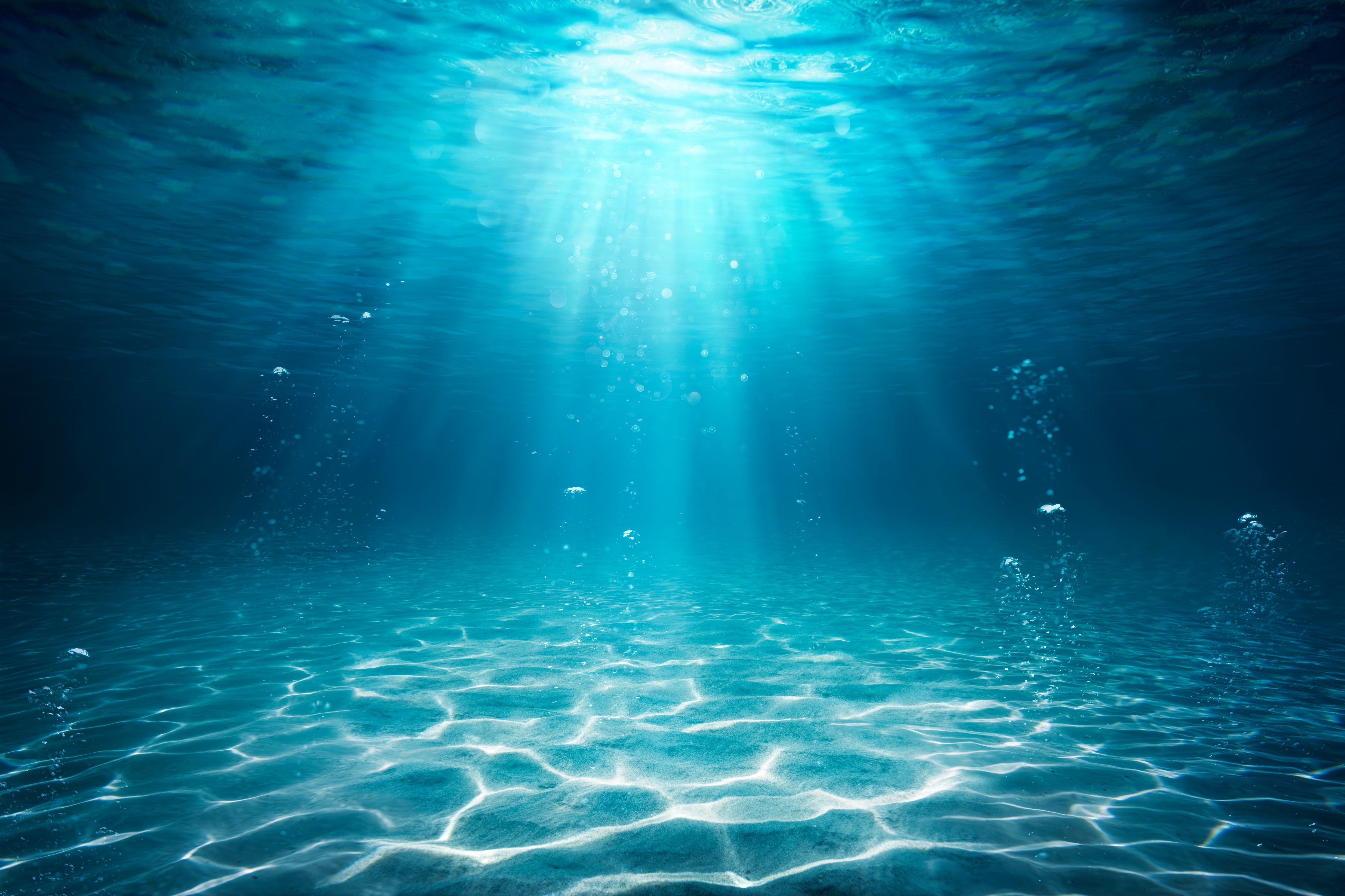 Wandverkleidung Schlafzimmer-Magisches Unterwasserlicht – Meerblick