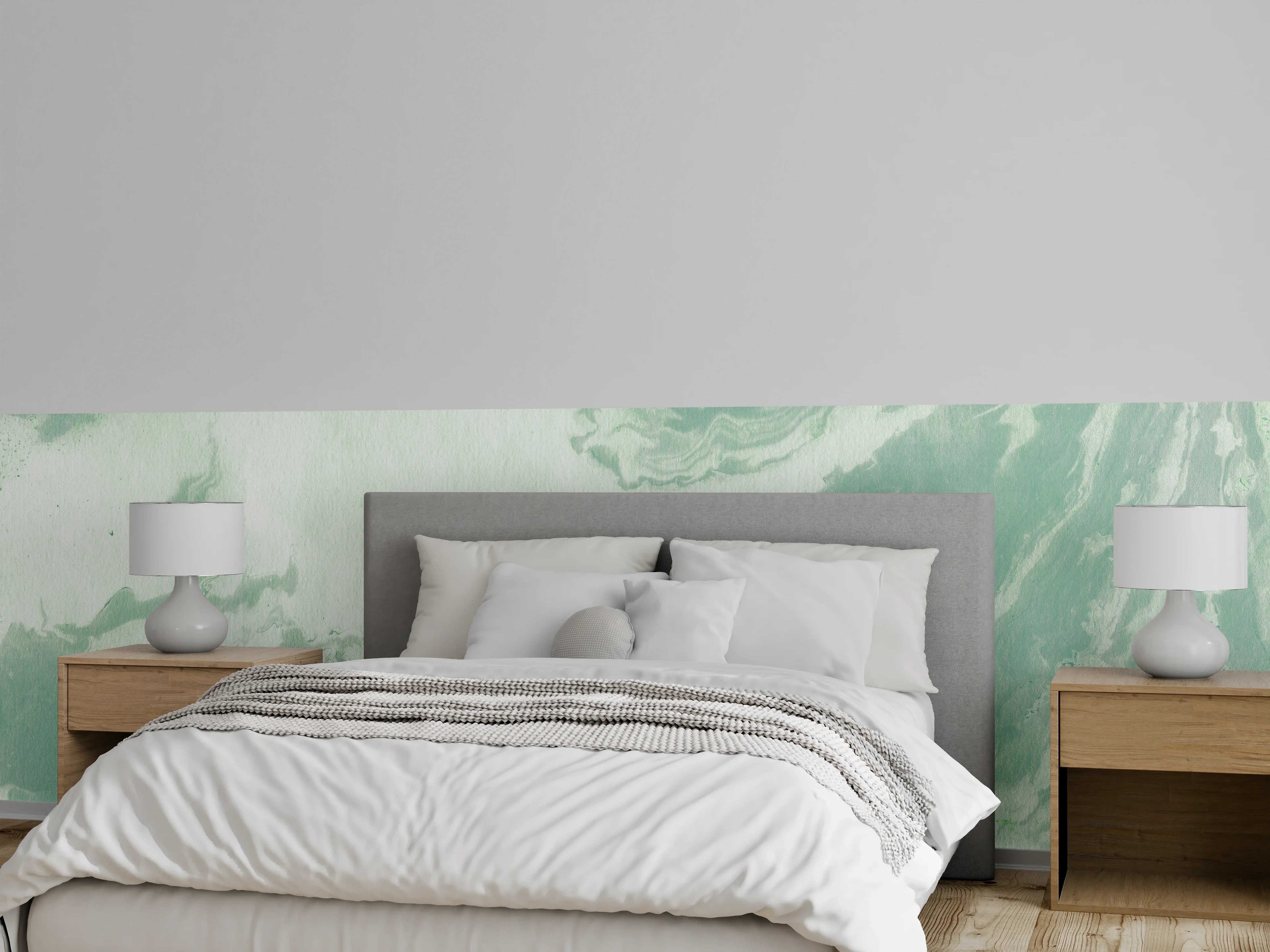 Wandverkleidung Schlafzimmer - Marmor Oberfläche - Pastellmalerei