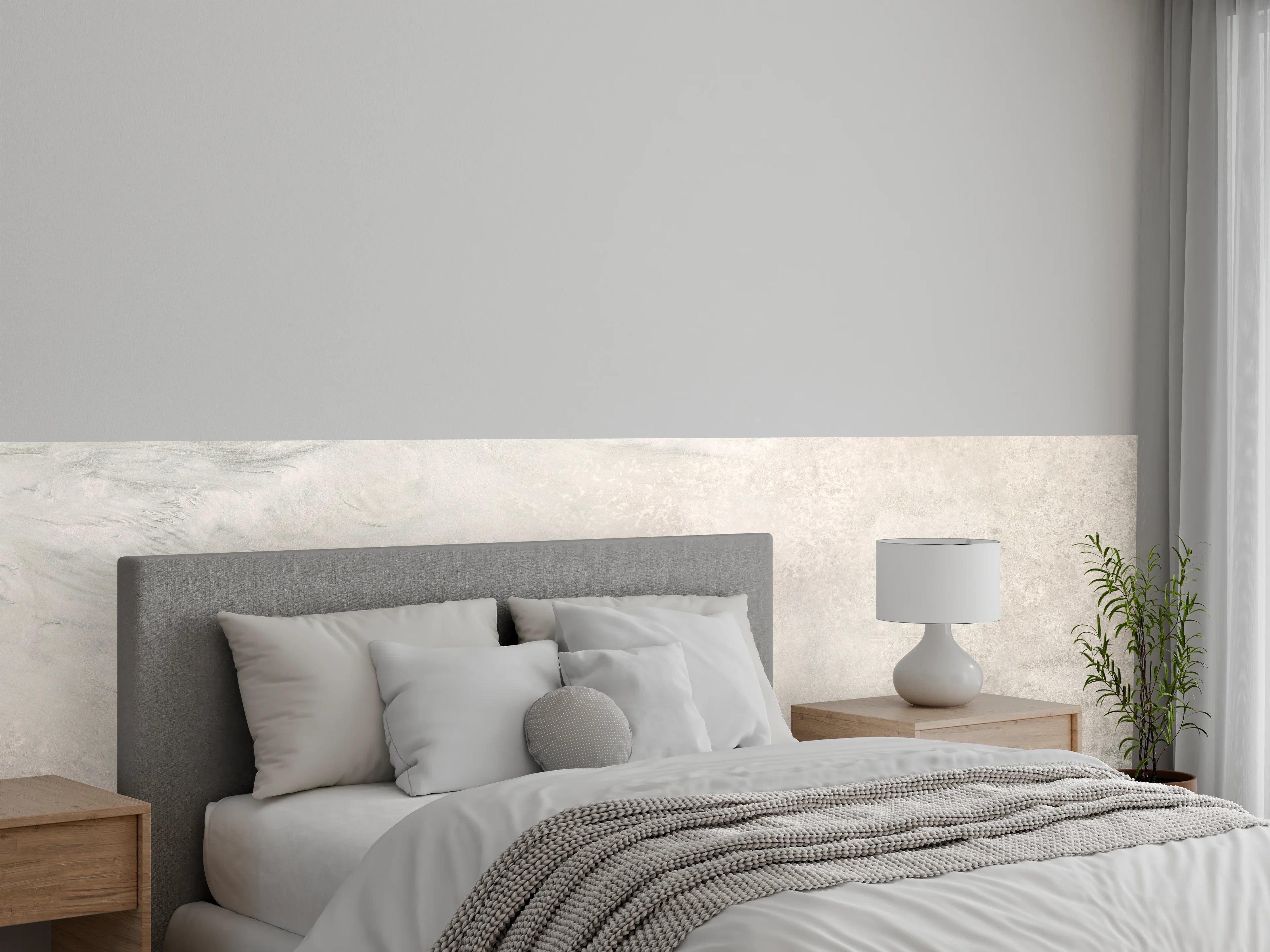 Wandverkleidung Schlafzimmer - Marmor Stein Textur