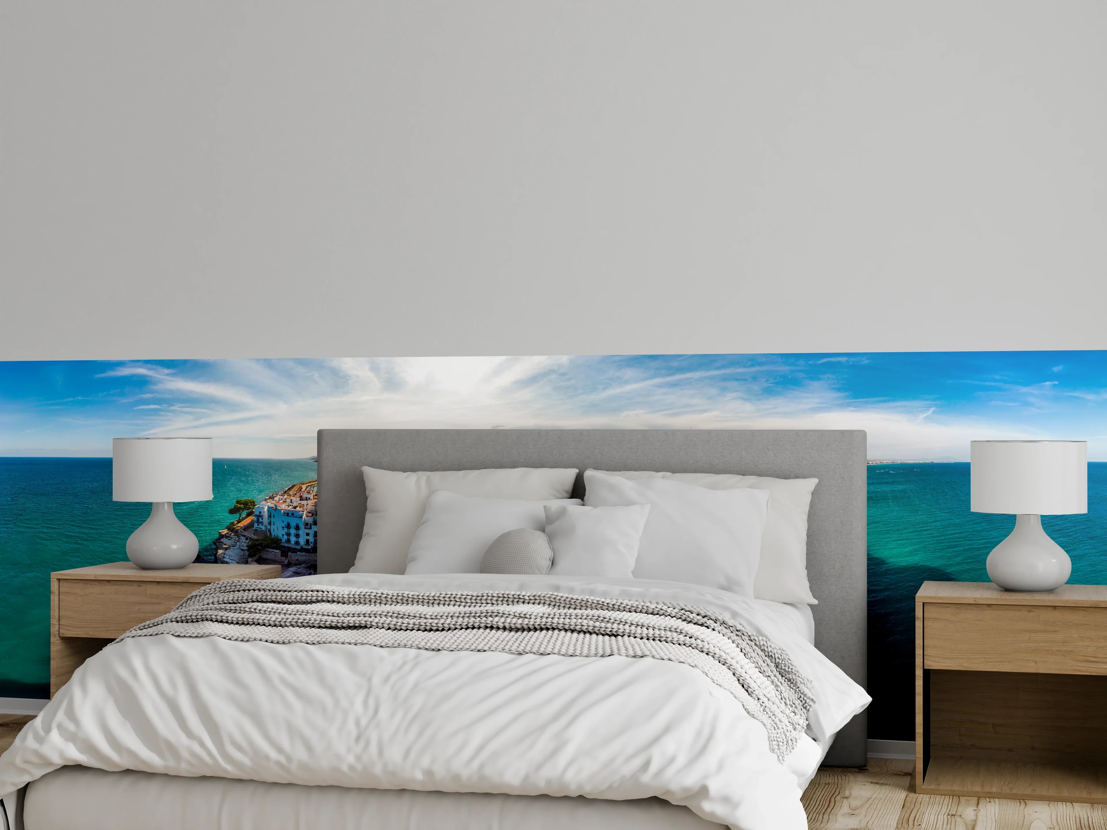 Wandverkleidung Schlafzimmer - Mittelalterliche Burg am Mittelmeer