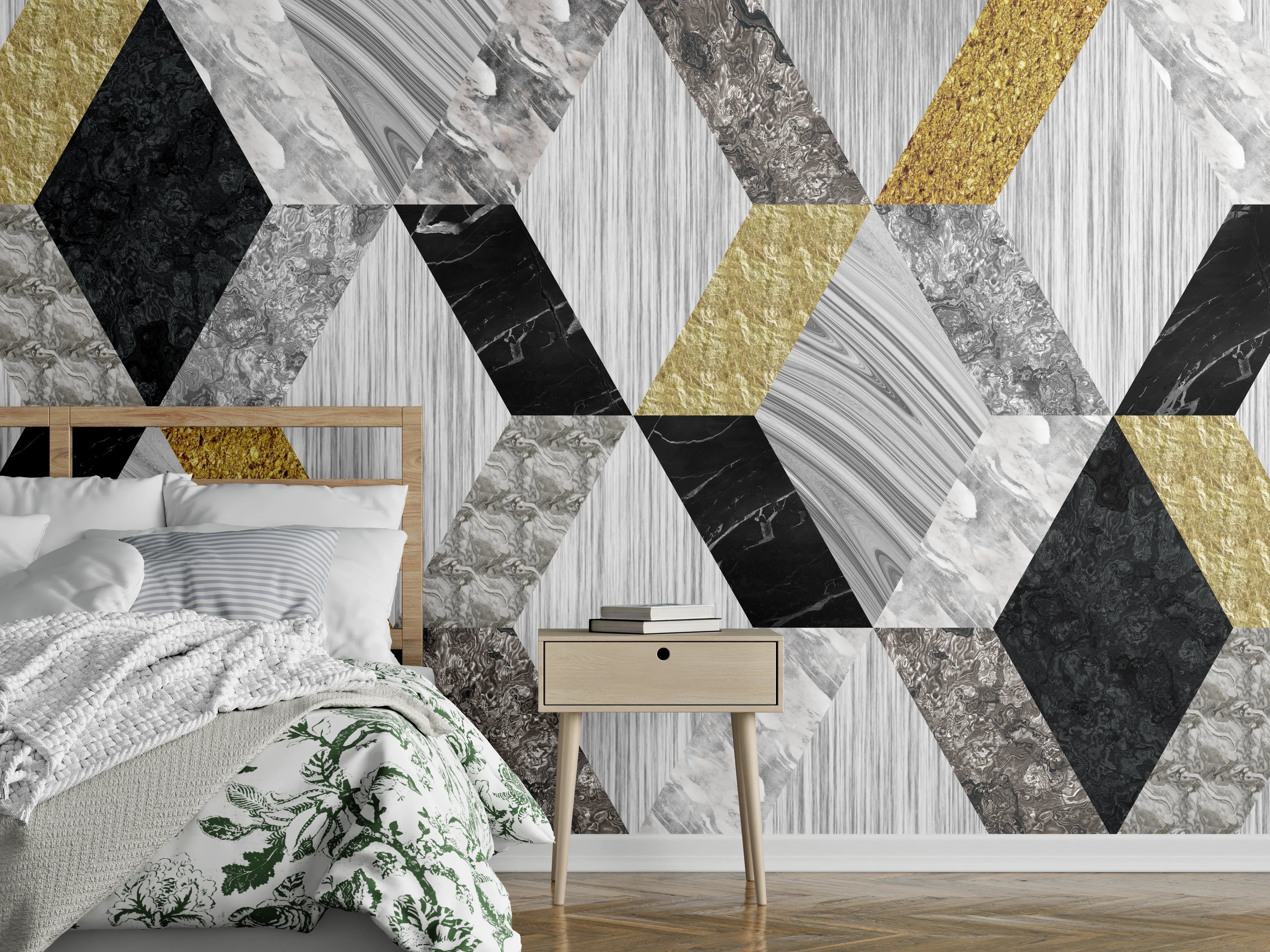 Wandverkleidung Schlafzimmer - Moderne Keramik Textur