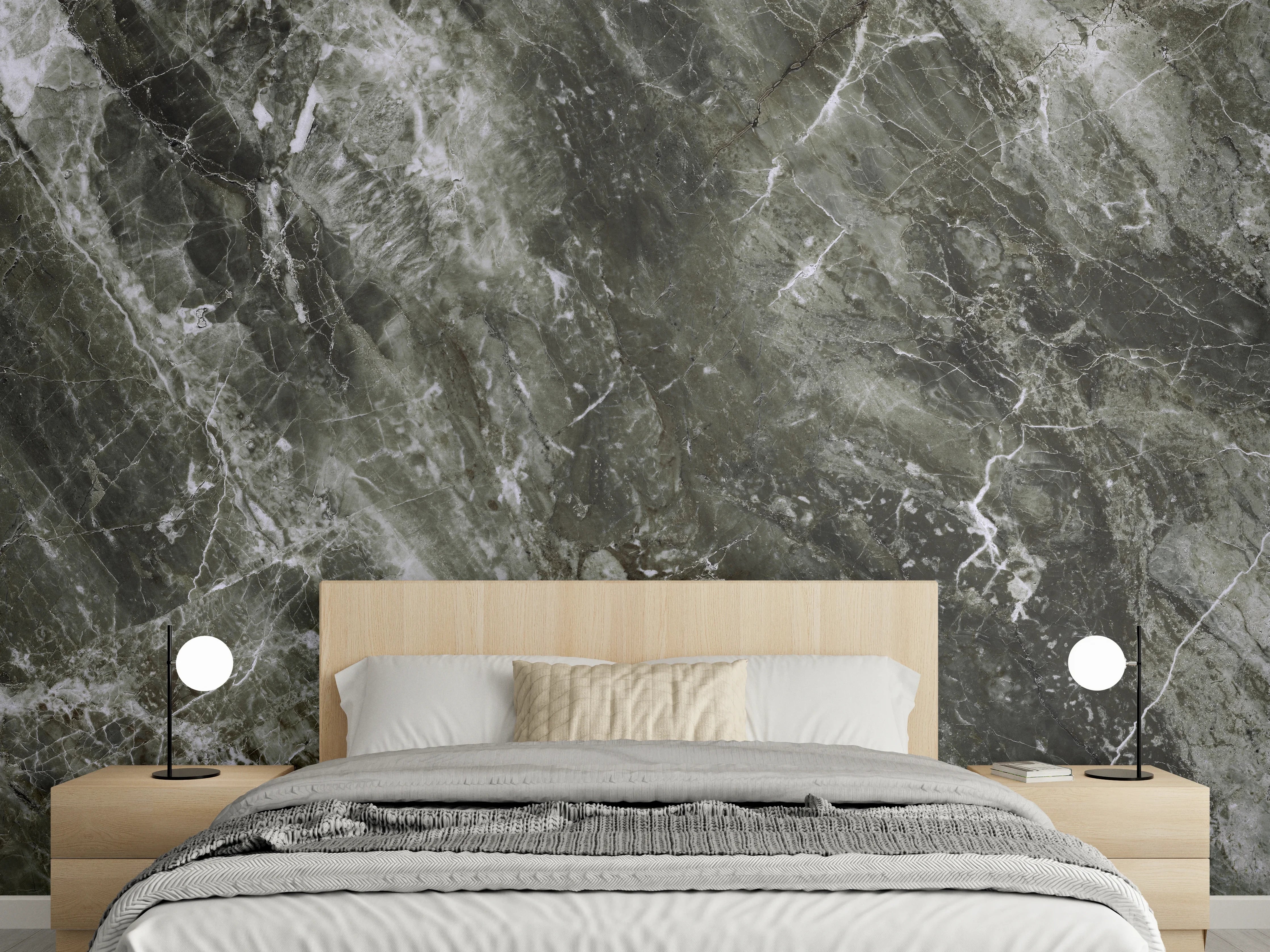 Wandverkleidung Schlafzimmer - Moderne Marmor Textur 