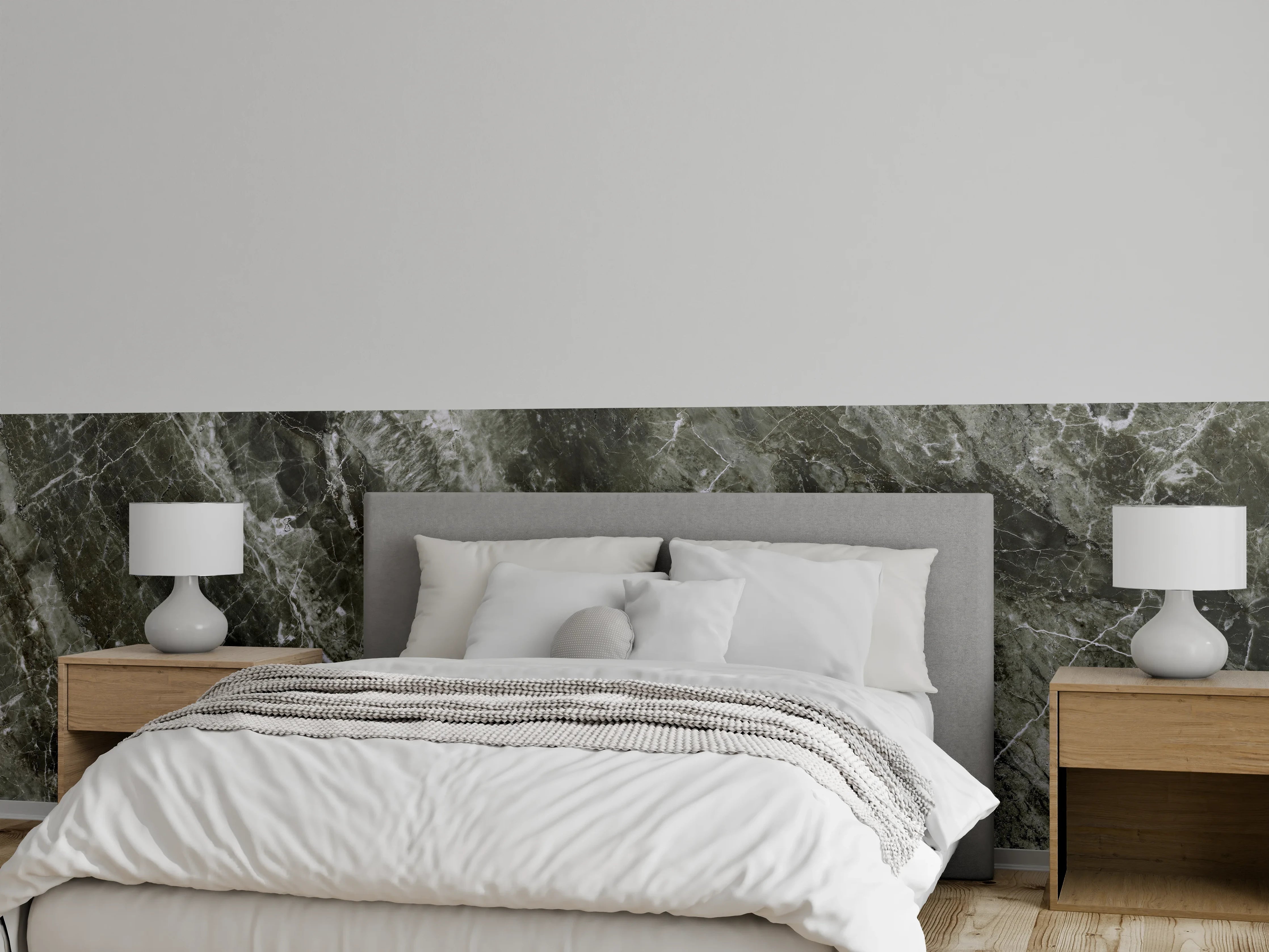 Wandverkleidung Schlafzimmer - Moderne Marmor Textur 