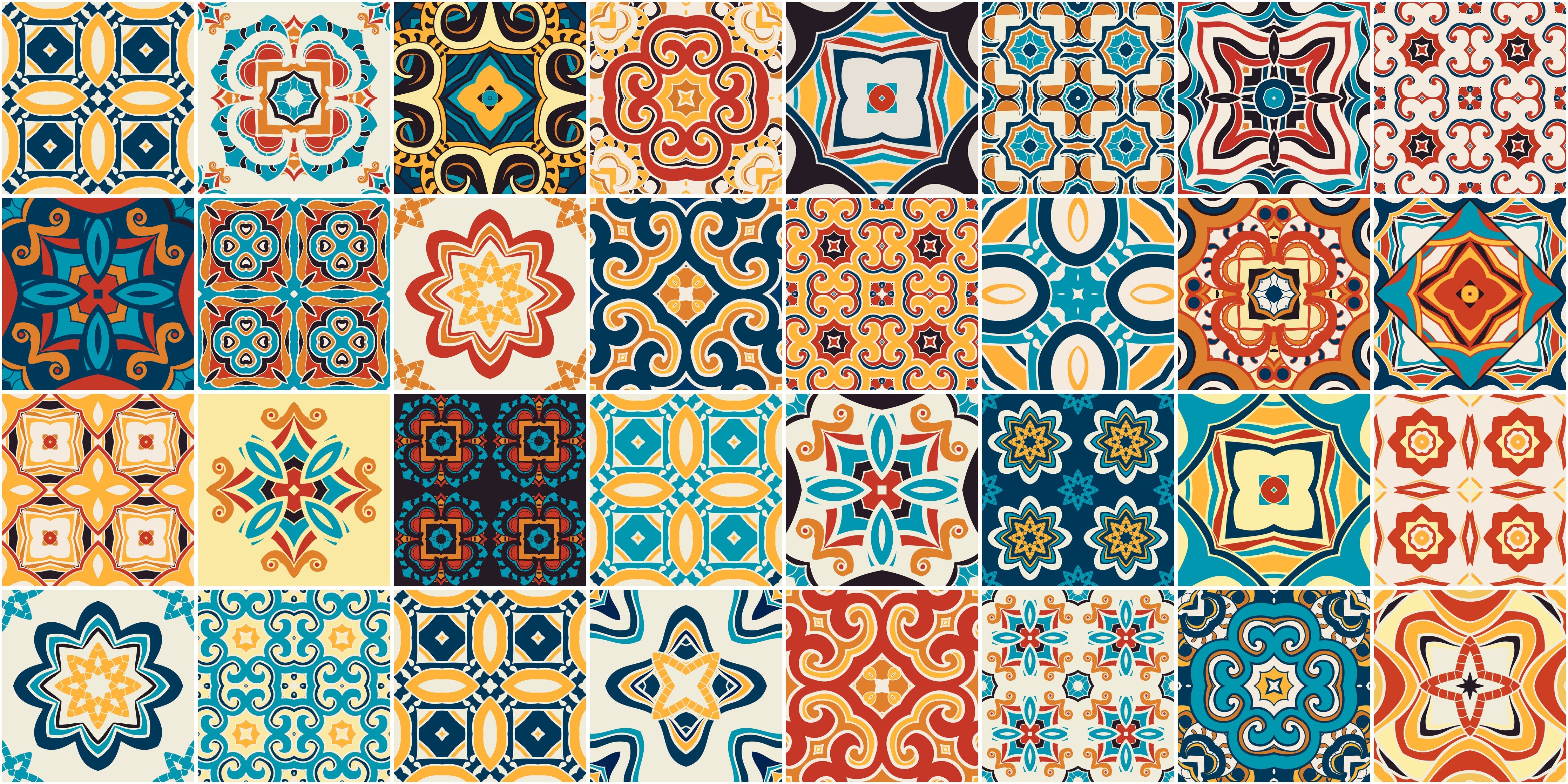 Wandverkleidung Schlafzimmer-Moderne Mosaikmuster