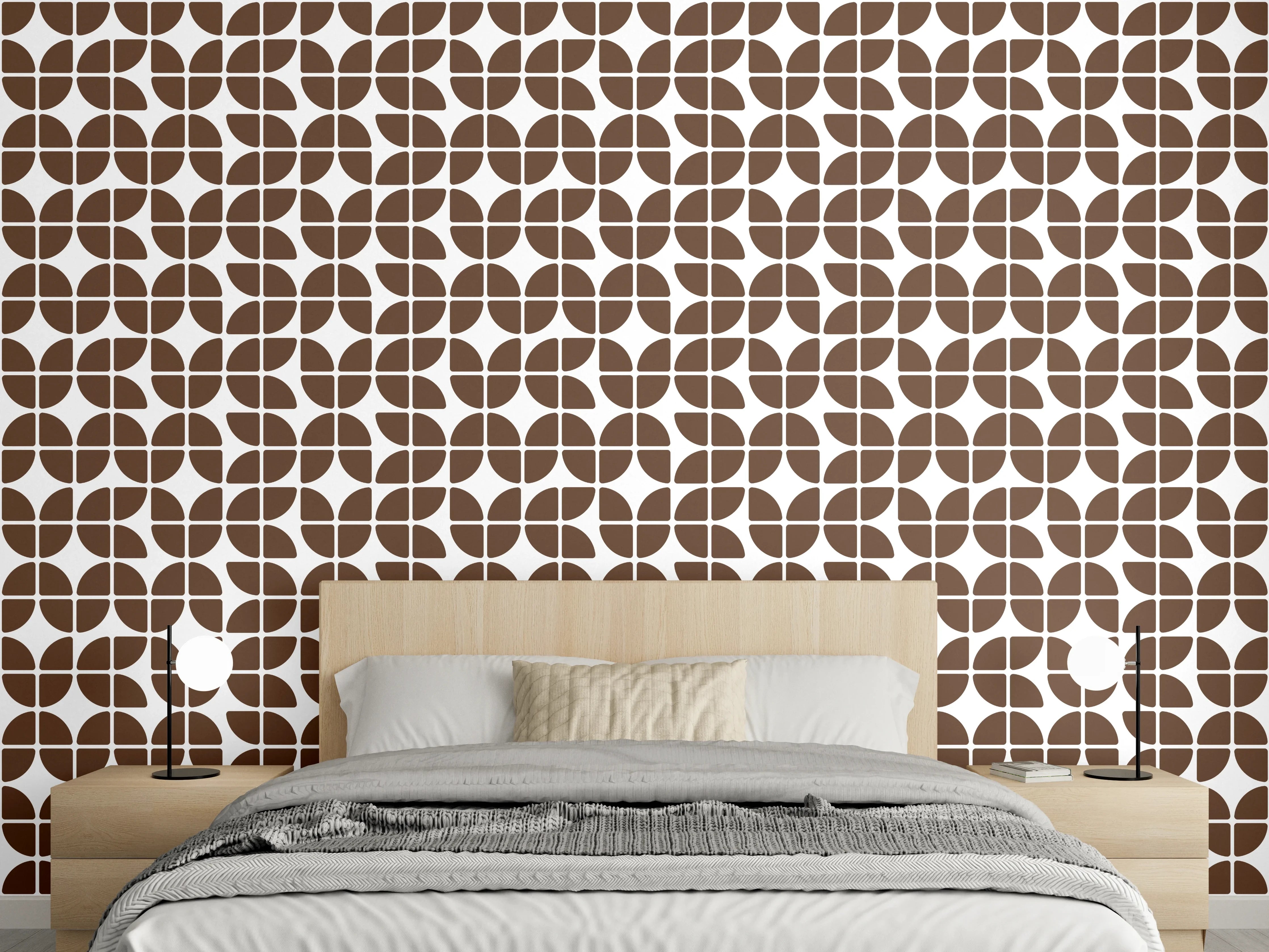 Wandverkleidung Schlafzimmer - Moderne braune Mosaikfliese