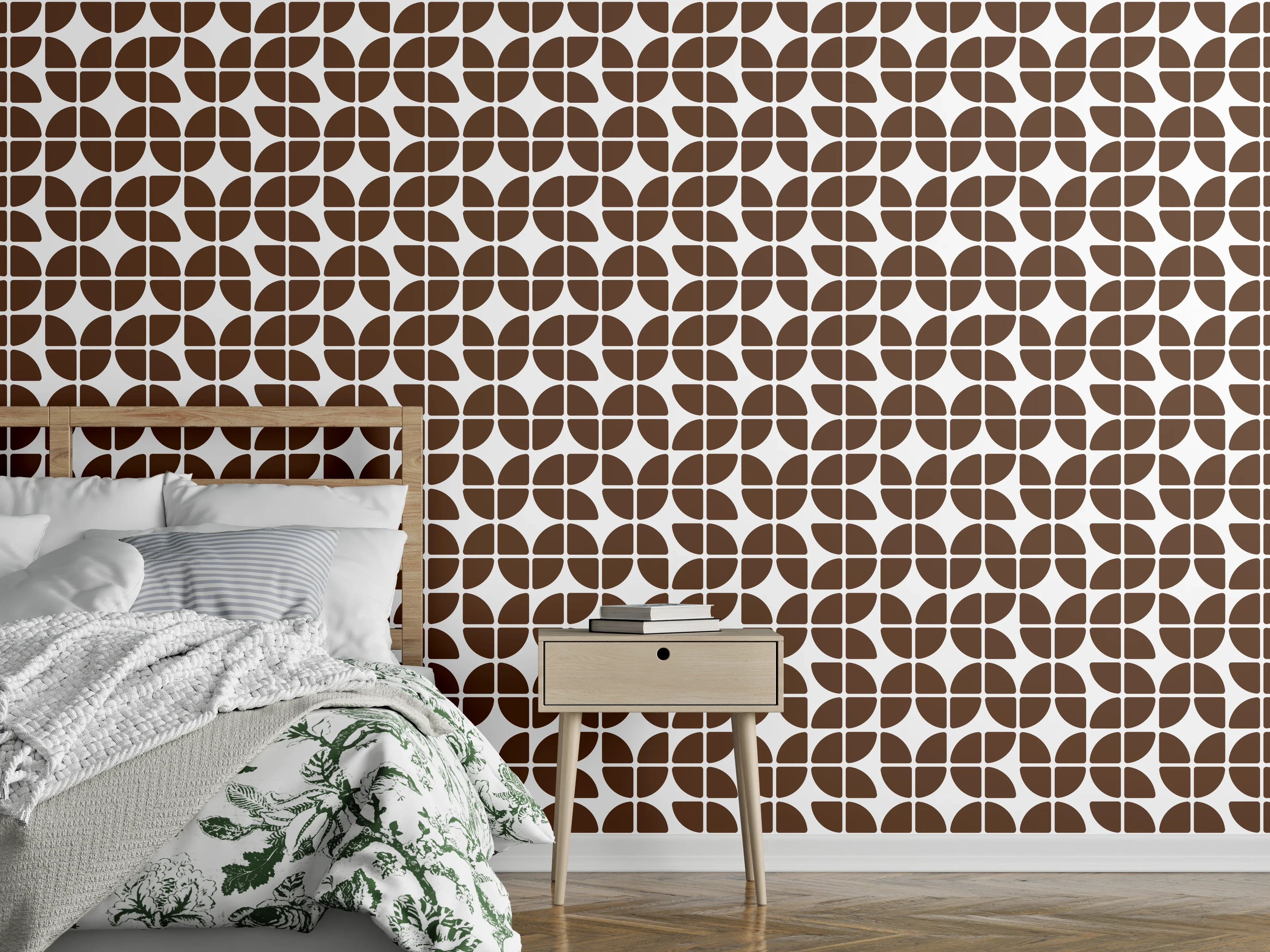 Wandverkleidung Schlafzimmer - Moderne braune Mosaikfliese