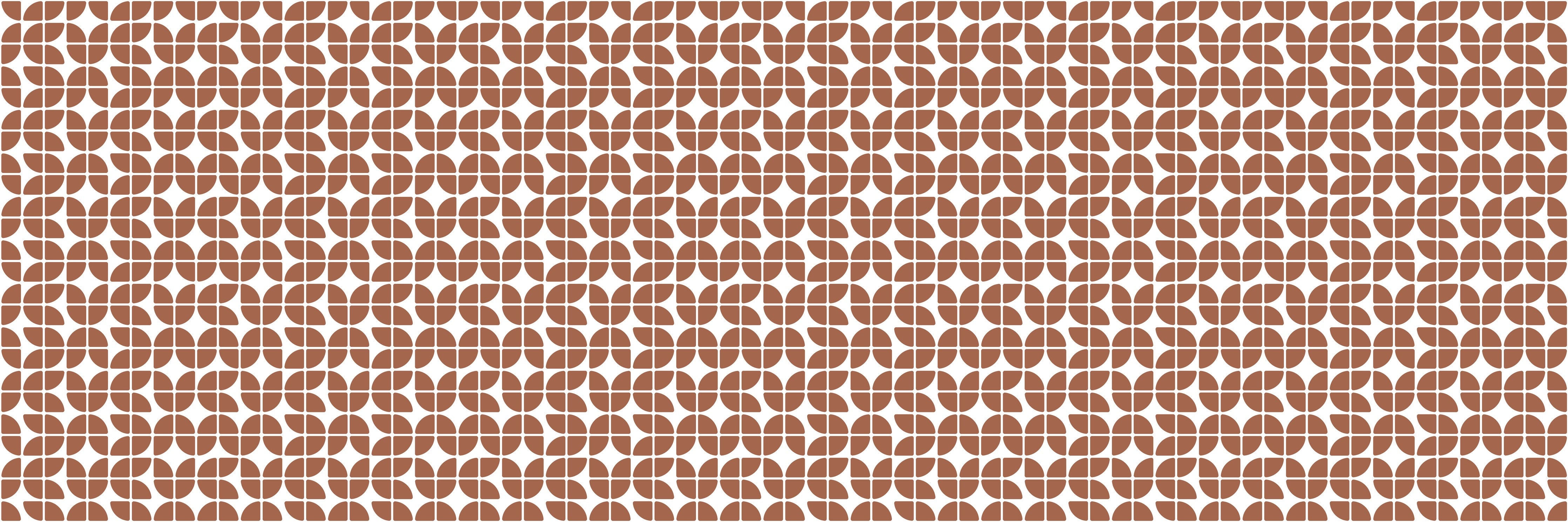 Wandverkleidung Schlafzimmer-Moderne geometrische Wandgestaltung in warmen Brauntönen