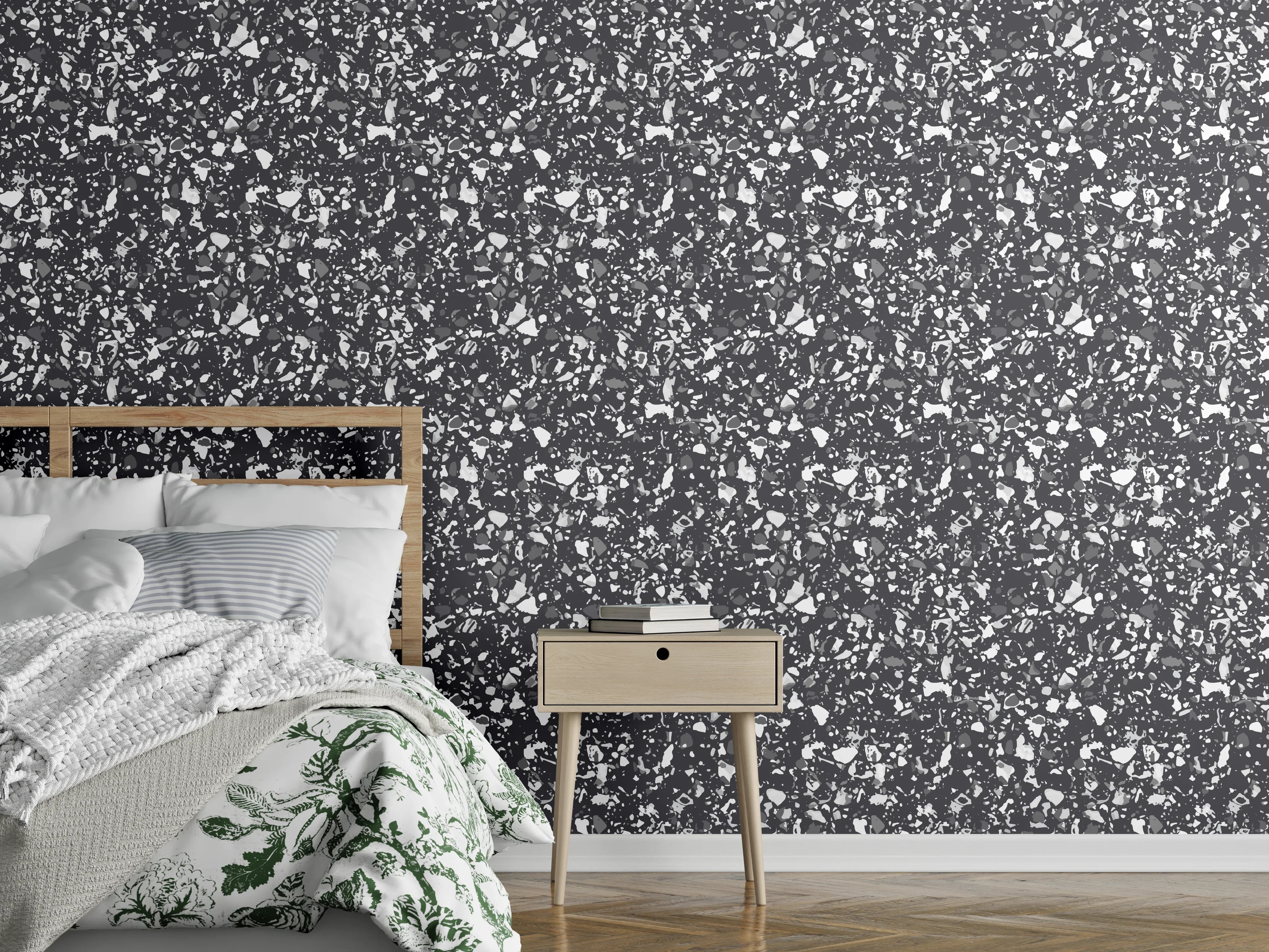Wandverkleidung Schlafzimmer - Moderner, schlichter Oberflächenstruktur