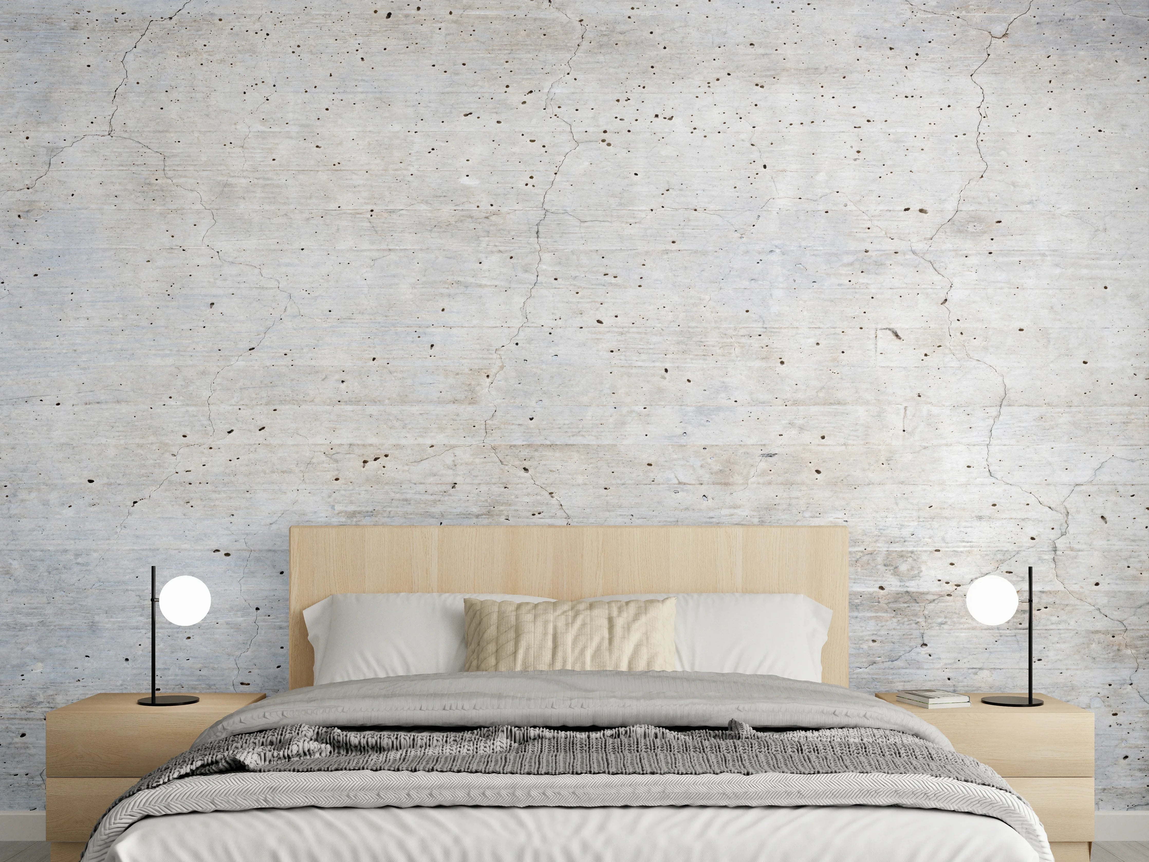 Wandverkleidung Schlafzimmer - Modernes Grau-Weiß Wanddesign