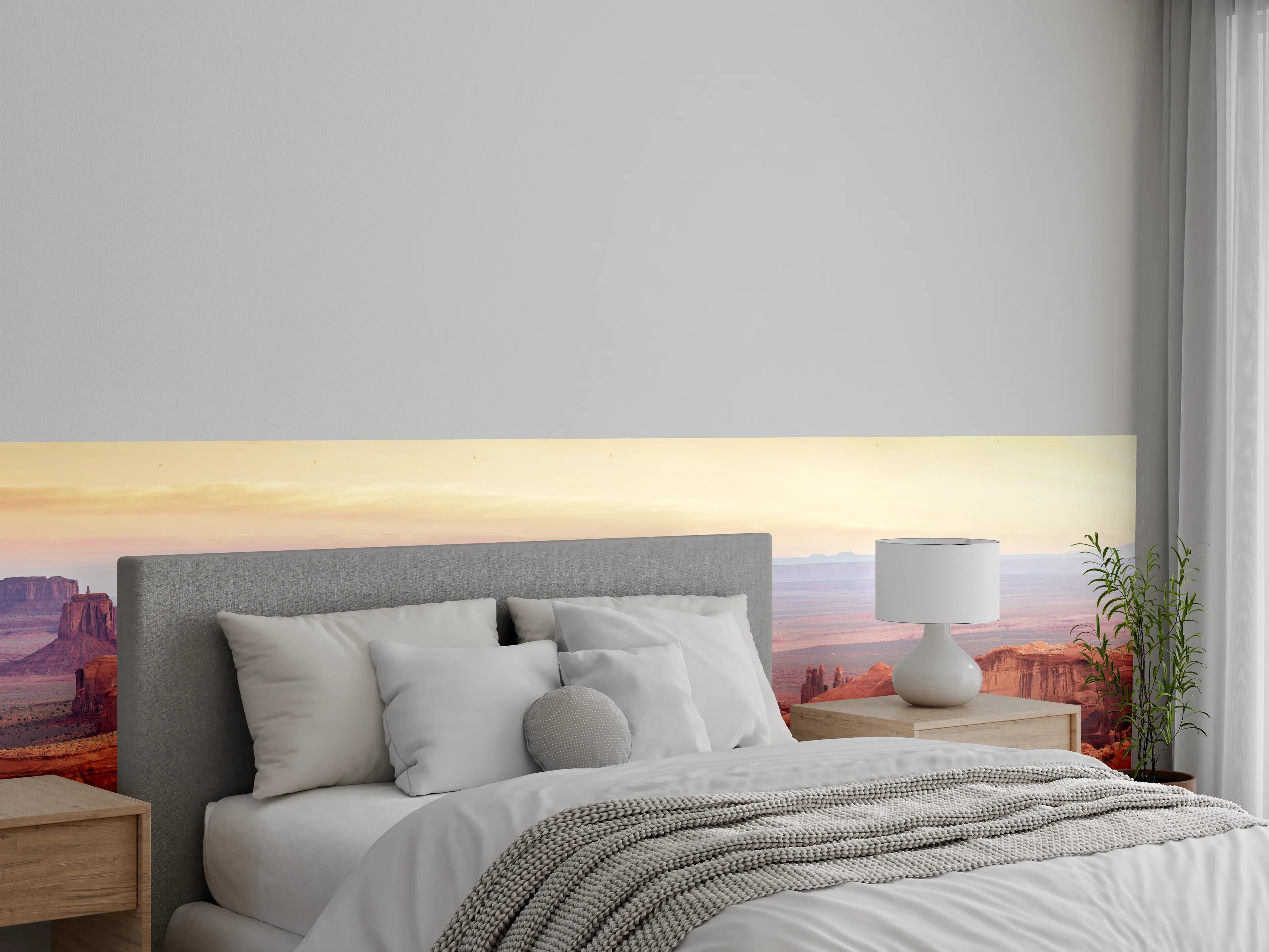 Wandverkleidung Schlafzimmer - Monument Valley Panorama Sonnenaufgang