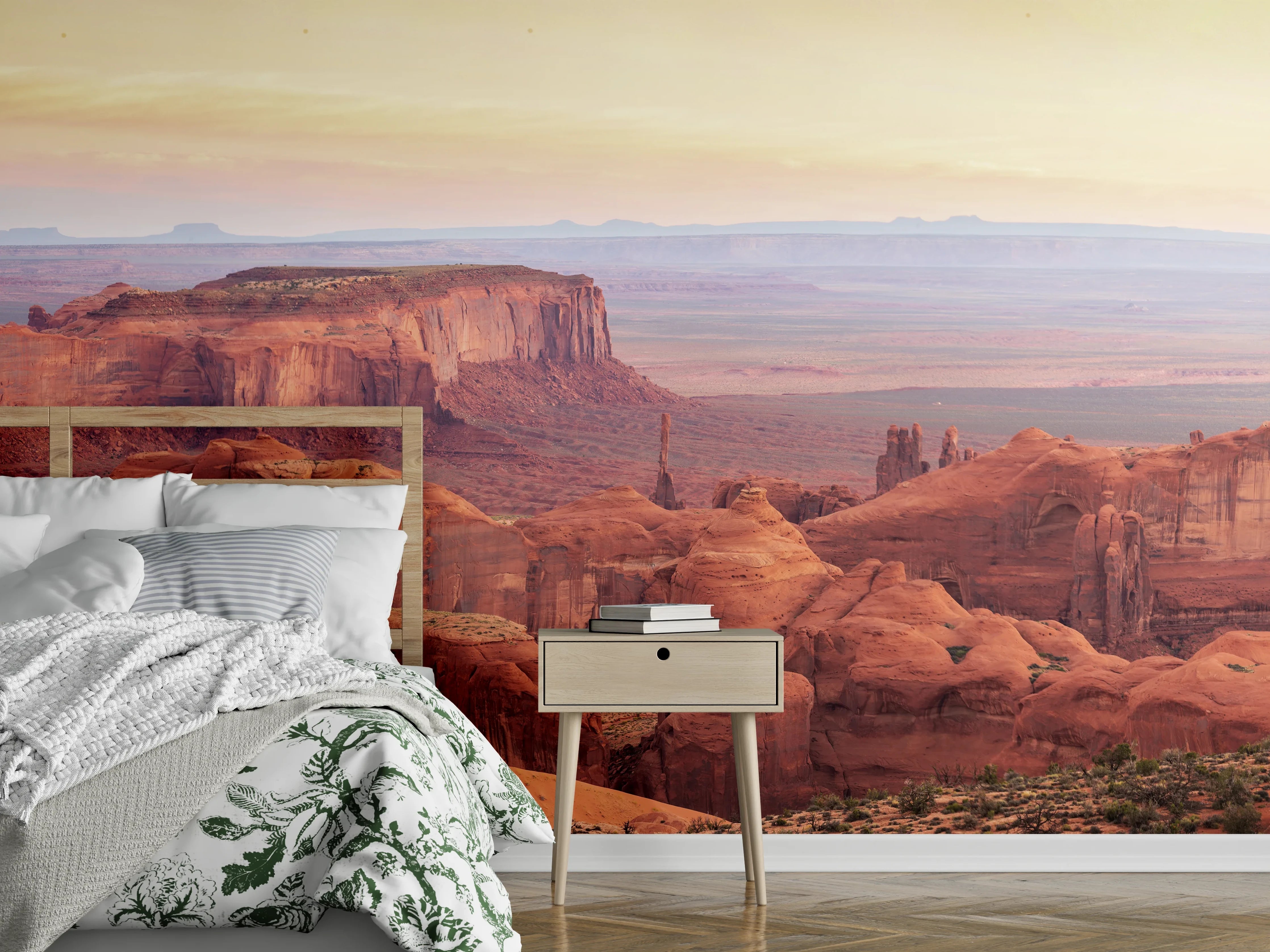 Wandverkleidung Schlafzimmer - Monument Valley Panorama Sonnenaufgang