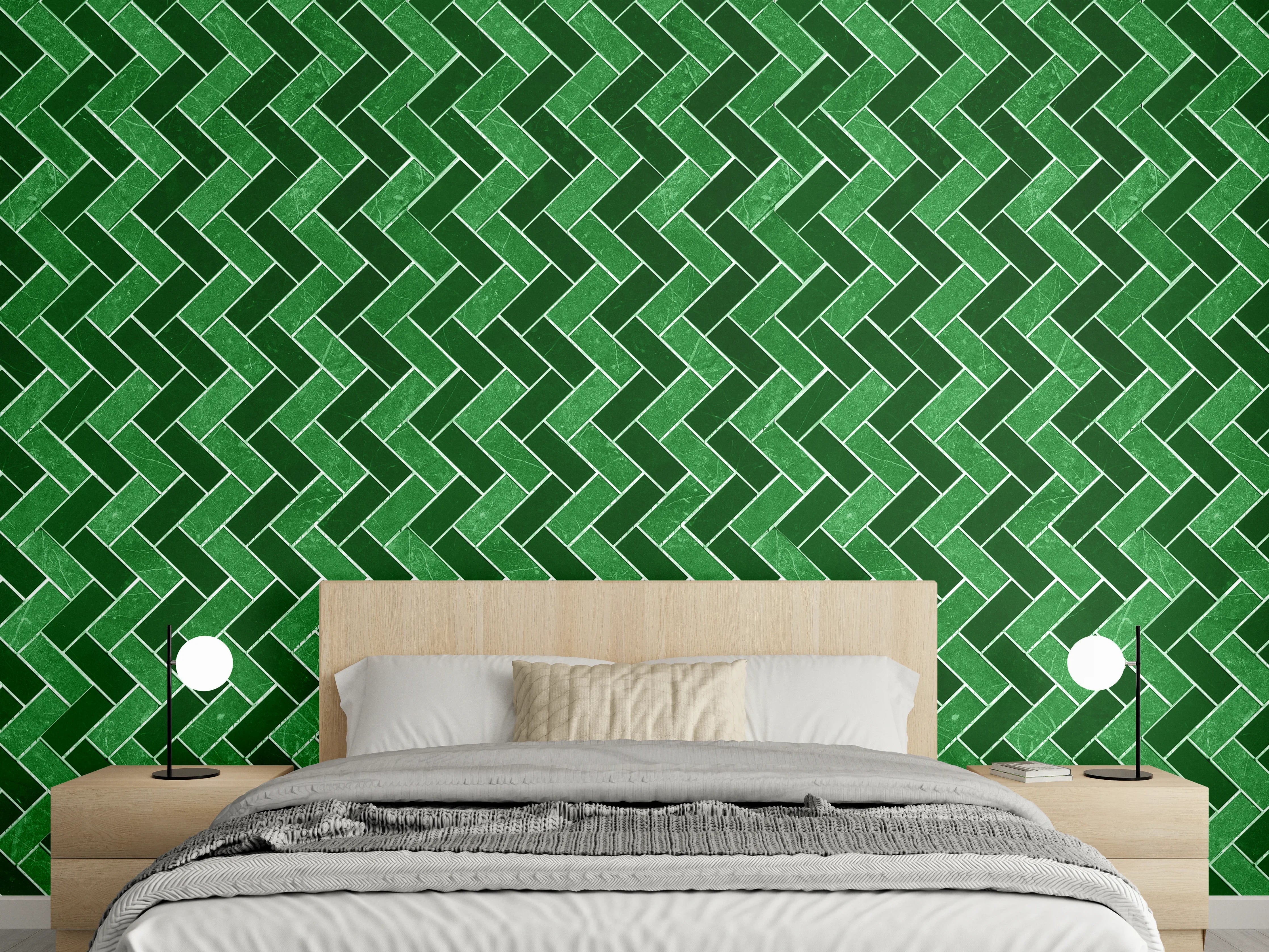 Wandverkleidung Schlafzimmer - Mosaik Textur - Fliesen