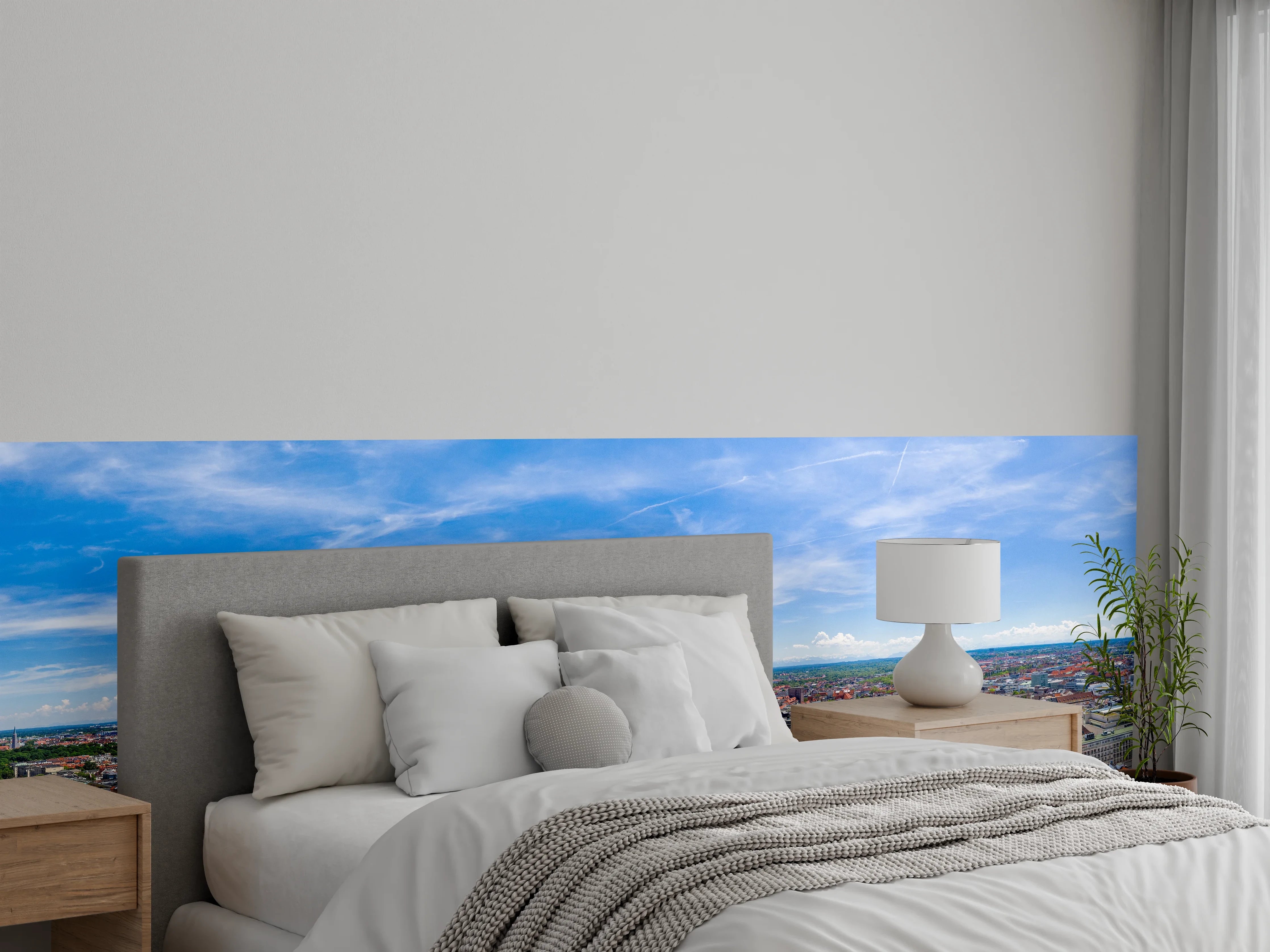 Wandverkleidung Schlafzimmer - München Panorama