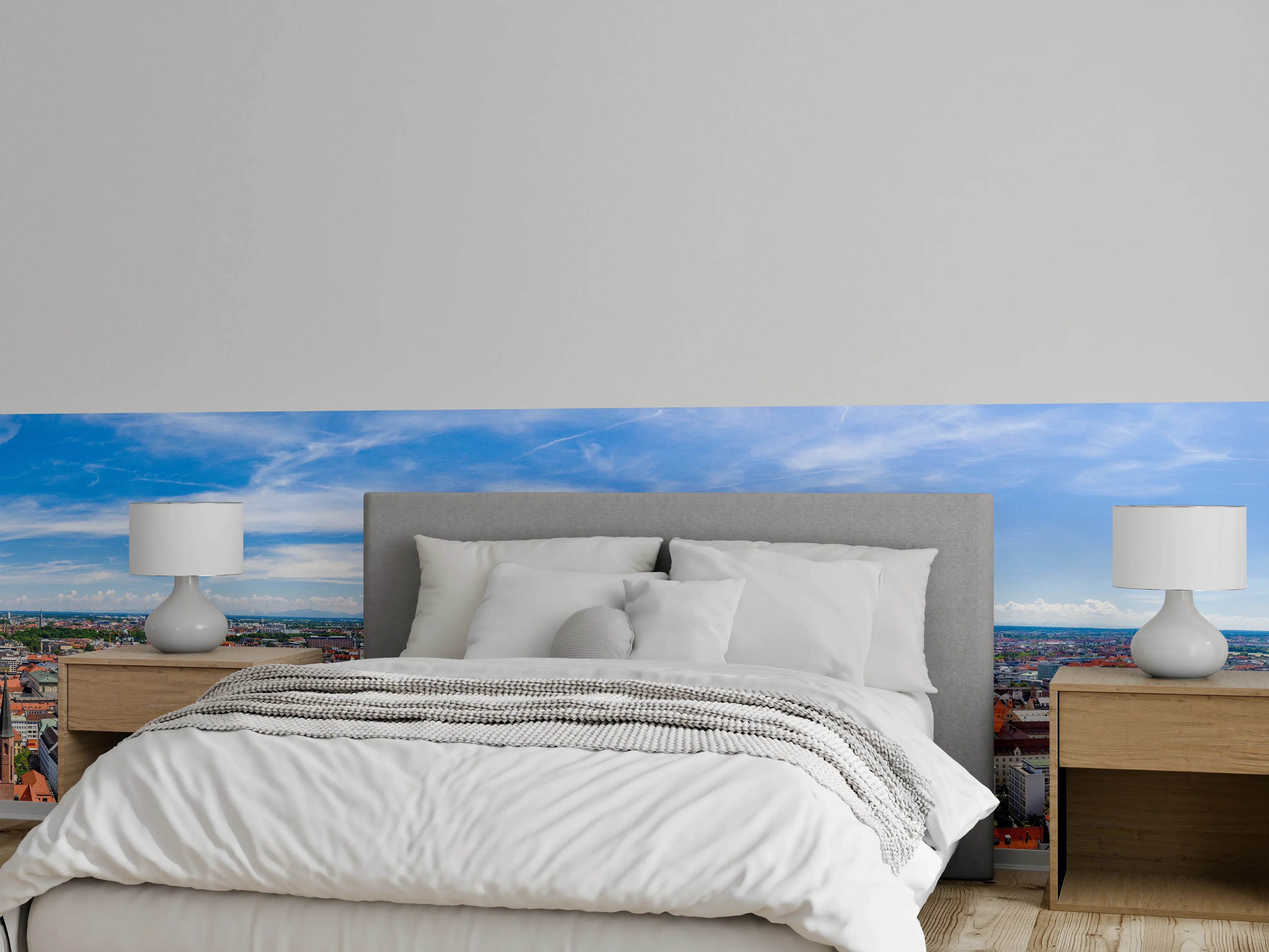 Wandverkleidung Schlafzimmer - München Panorama