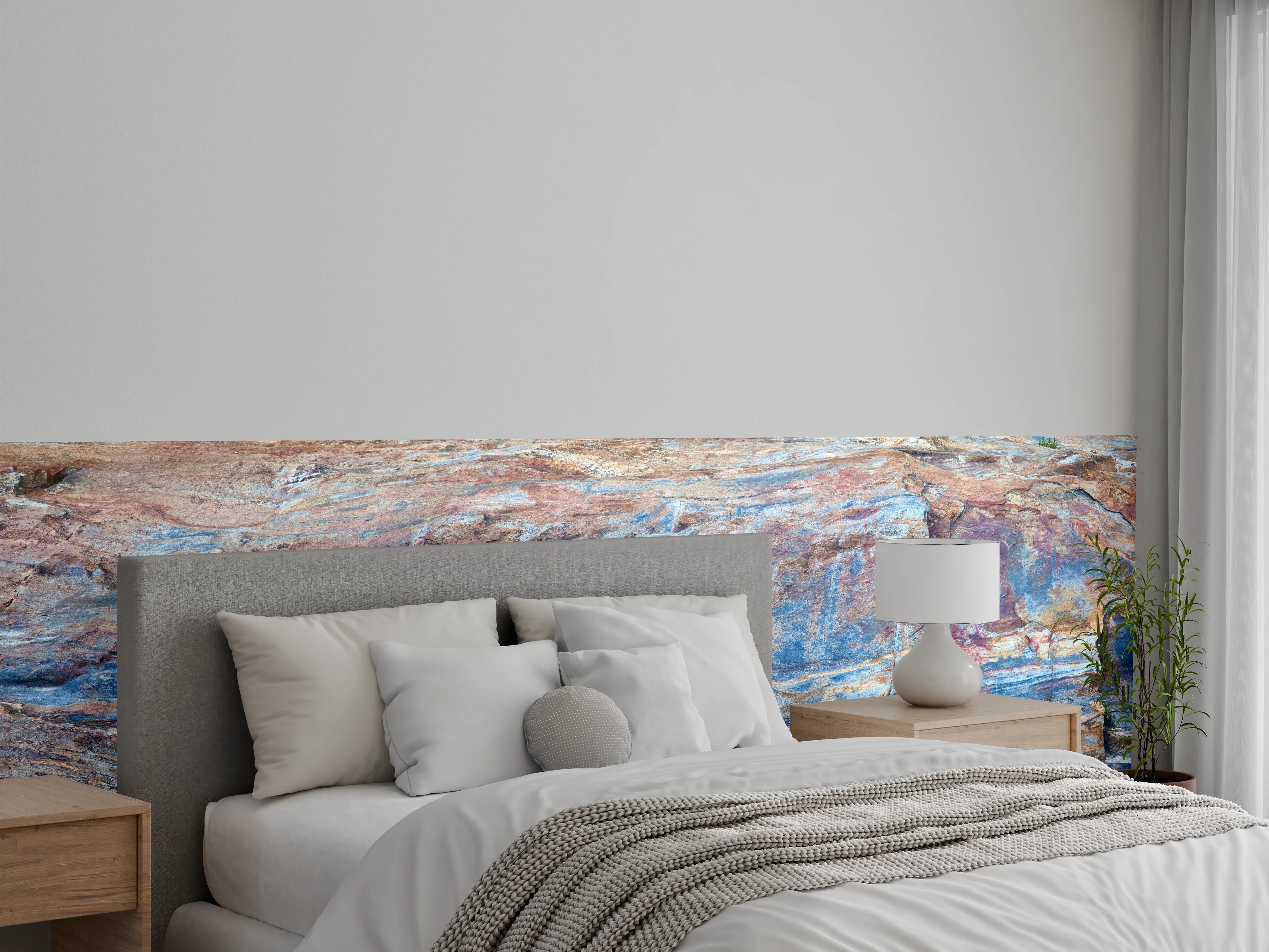 Wandverkleidung Schlafzimmer - Nahaufnahme Verzasca River